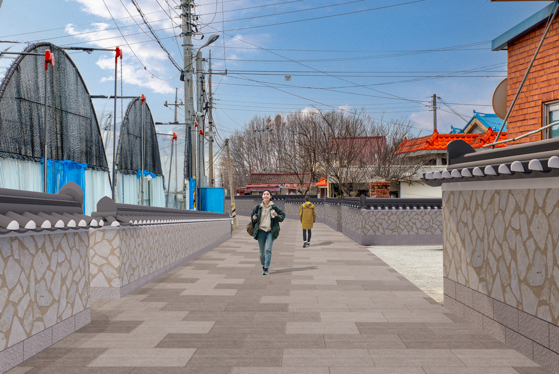 용순리 마을길 개선 사업 후