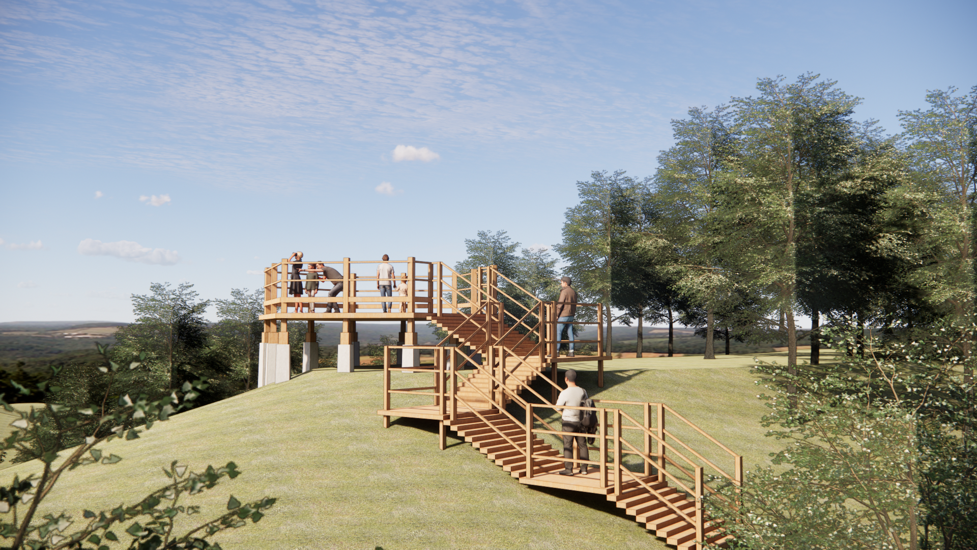 금마산 전망대 조성 _ 투시도 