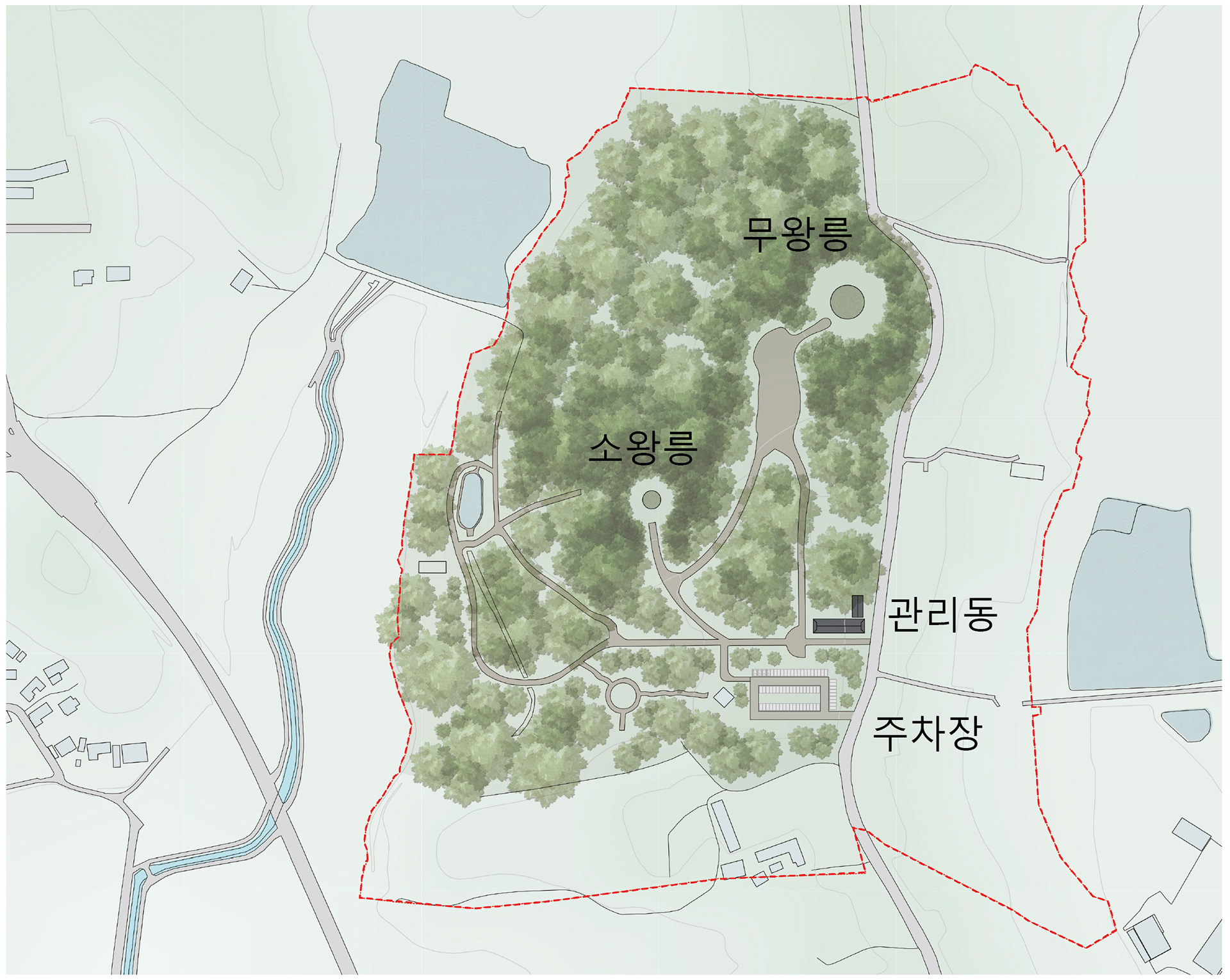 익산 쌍릉고도골격회복사업 배치도 