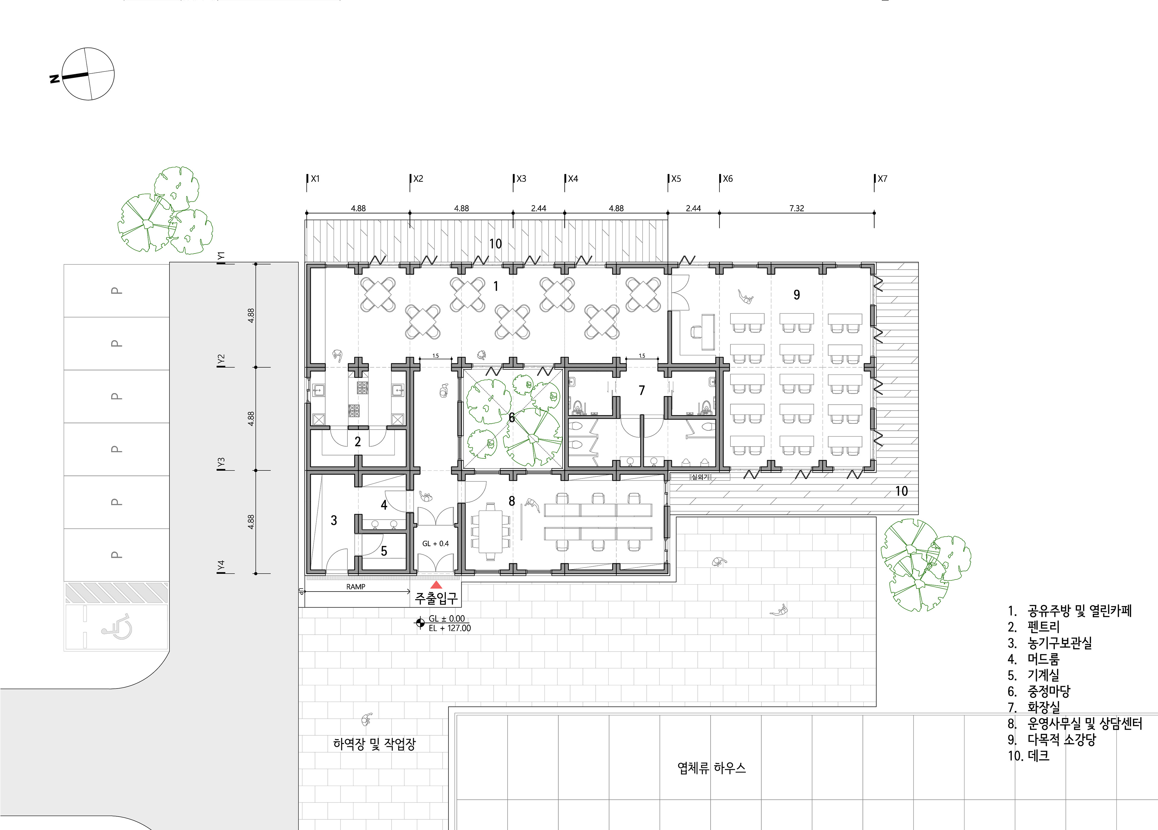 커뮤니티센터 _ 평면