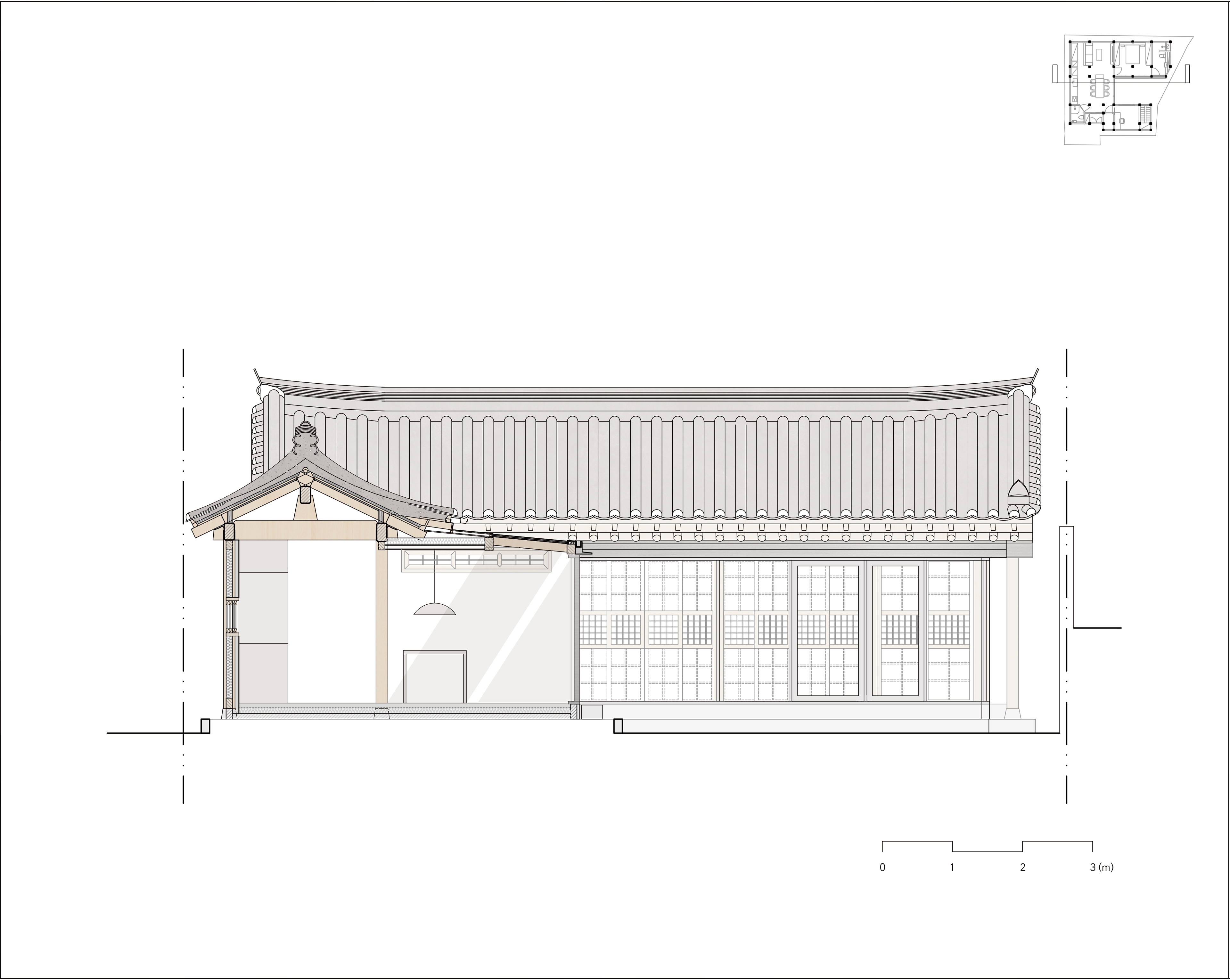 삼청동 한옥 공사후 단면도 1