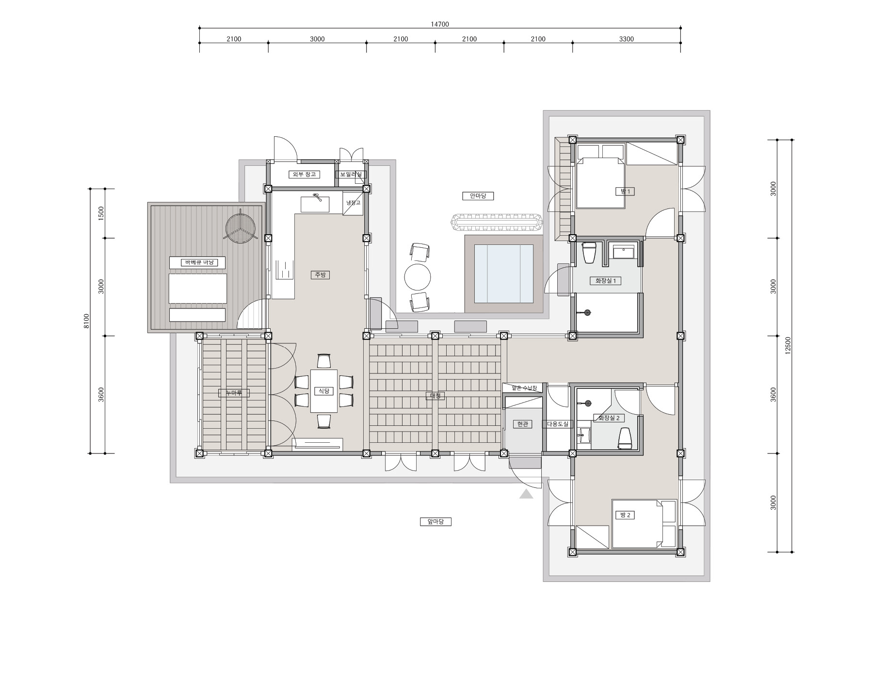 주택(중) _ 평면도