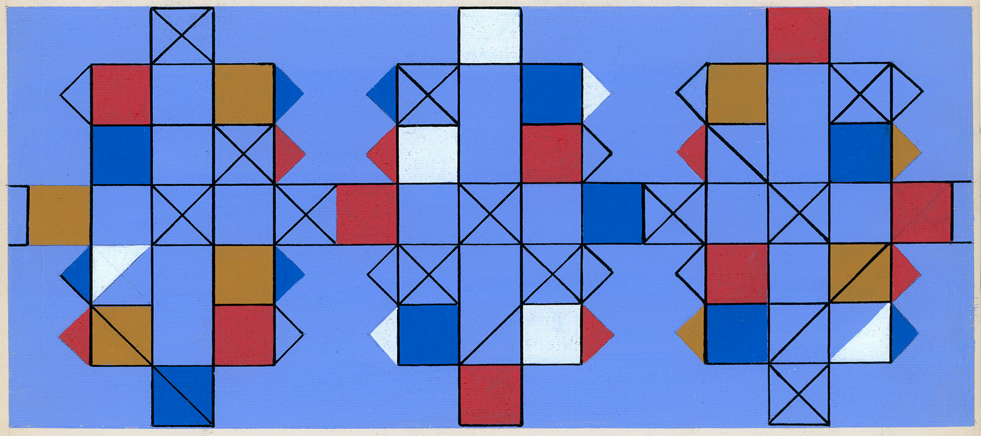 Composizione astratta per un pannello (dim. 32 x 14 cm)