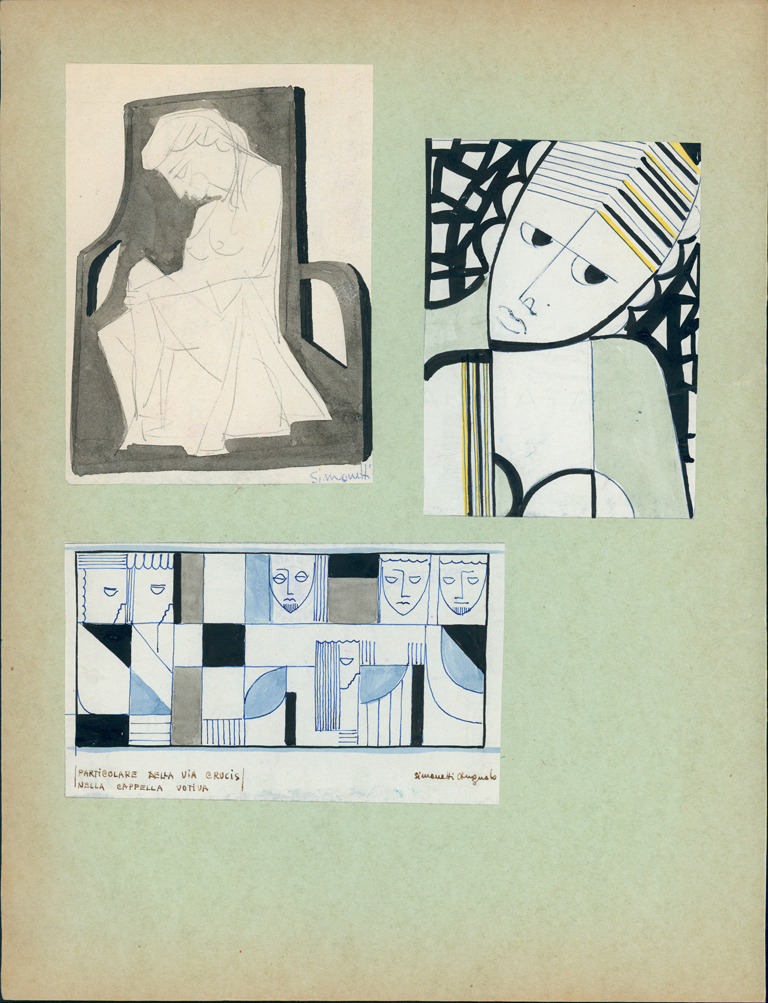 (dim. 10 x 13,5 cm) - (dim. 8,7 x 12,3 cm) - (dim. 14,3 x 8,5)