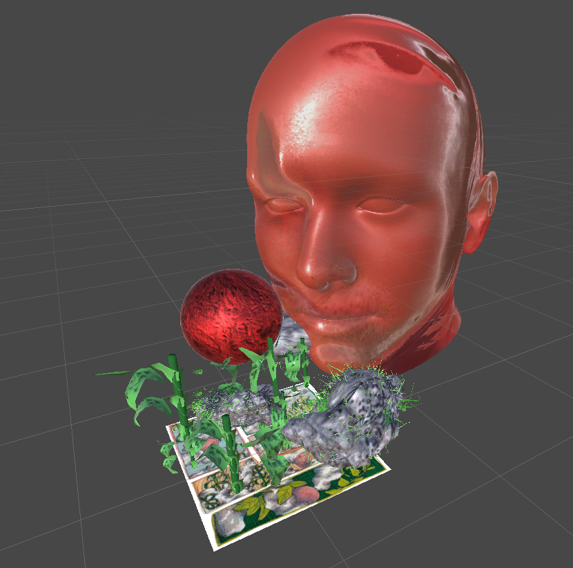 Image of AR visualization in Unity