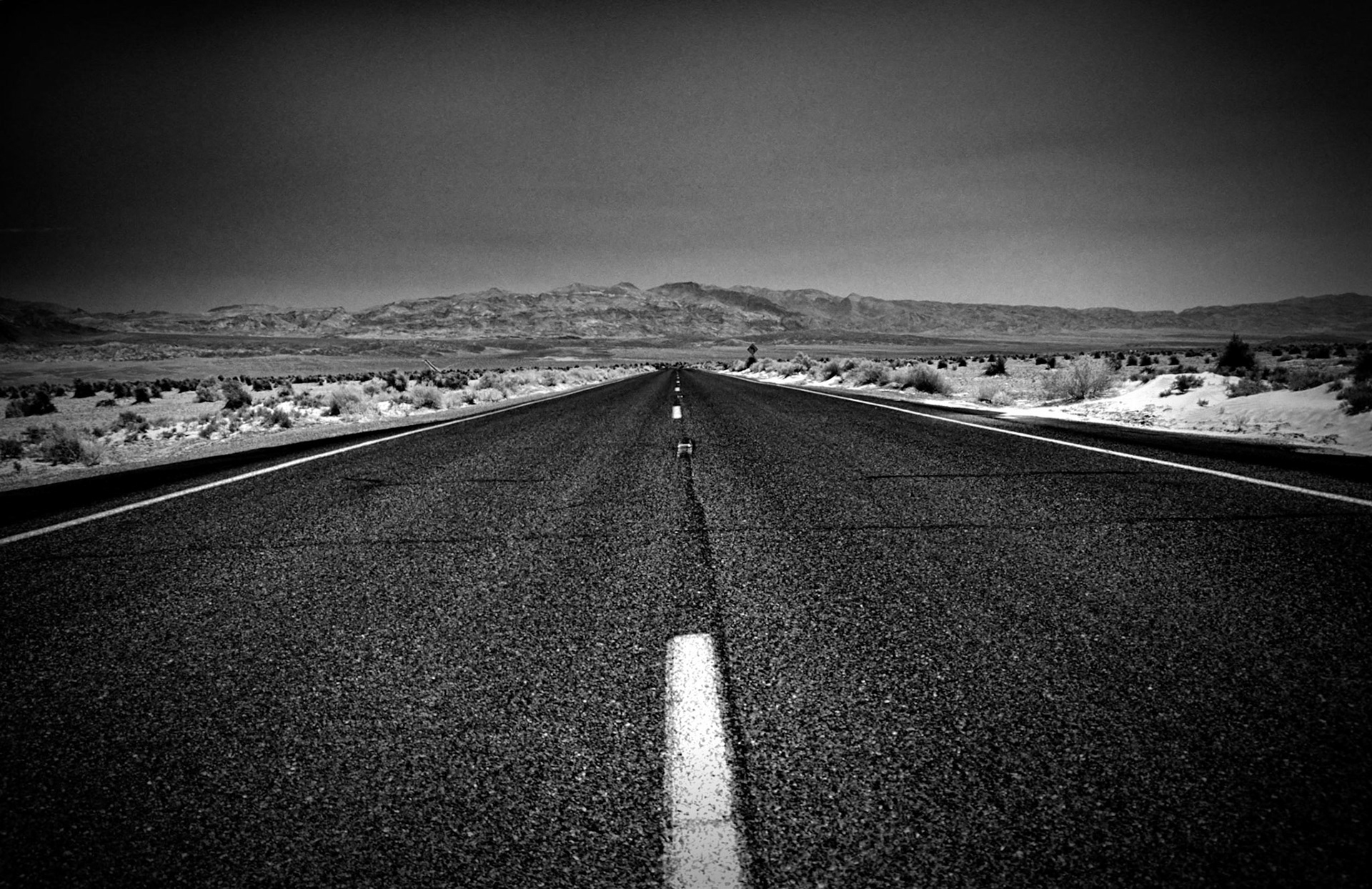 Desert Highway, Death Valley, California