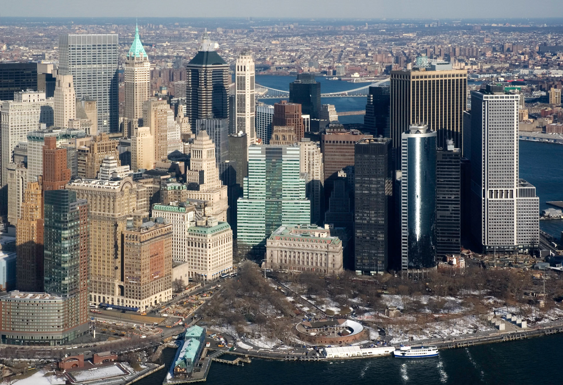Lower Manhattan Aerial, New York