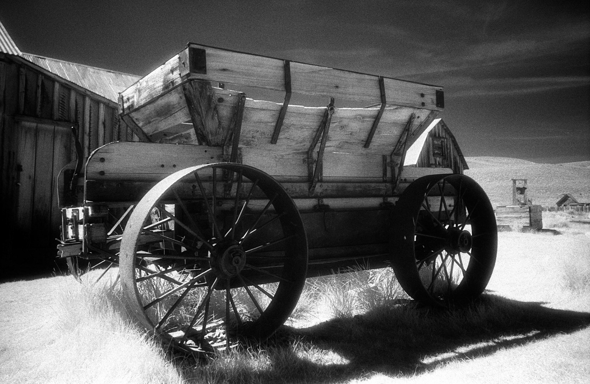 Wagon (Infrared film), Bodie, California