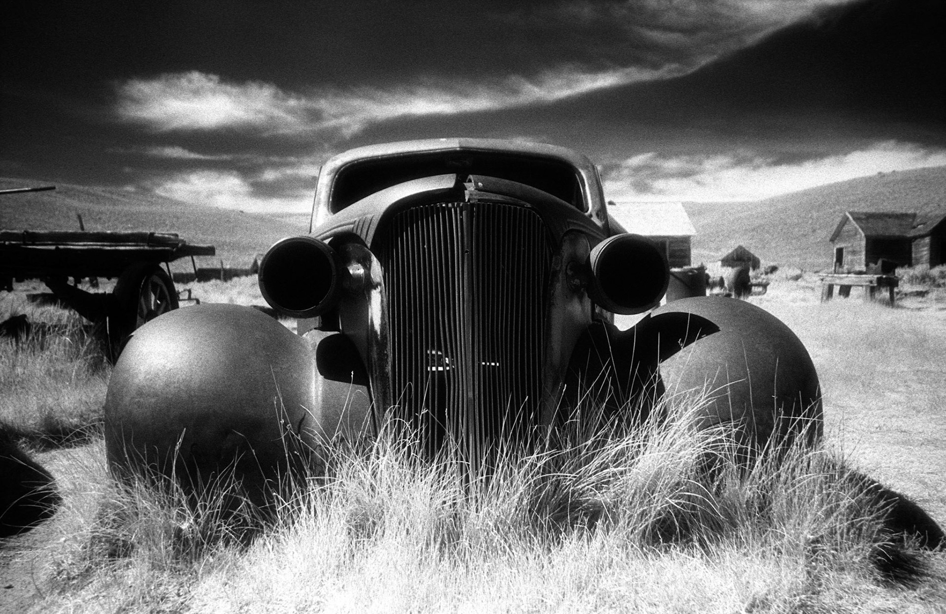 1937 Chevrolet Coupe (Infrared film), Bodie, California