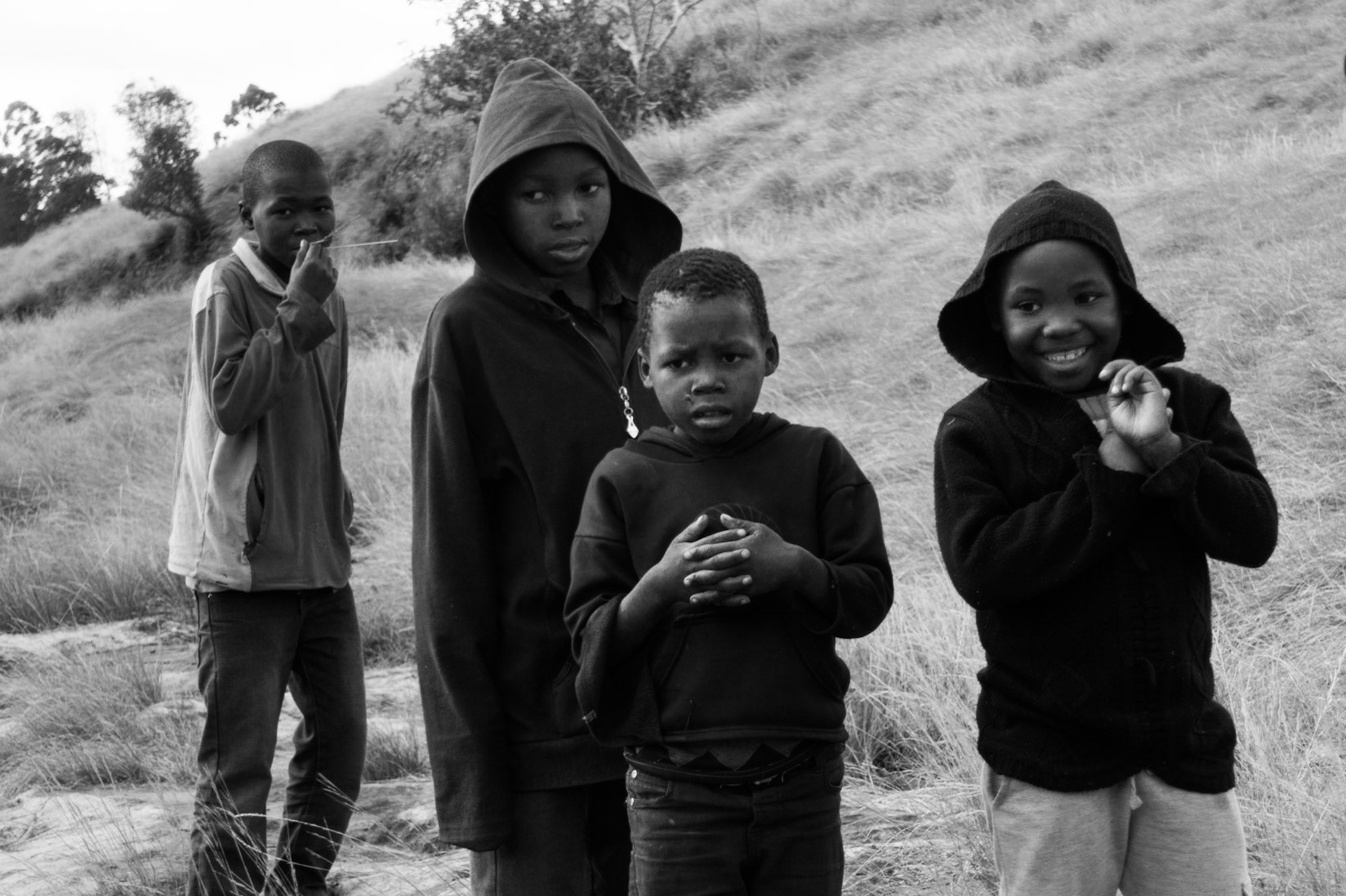 Boys at Magwa Falls, Eastern Cape, South Africa