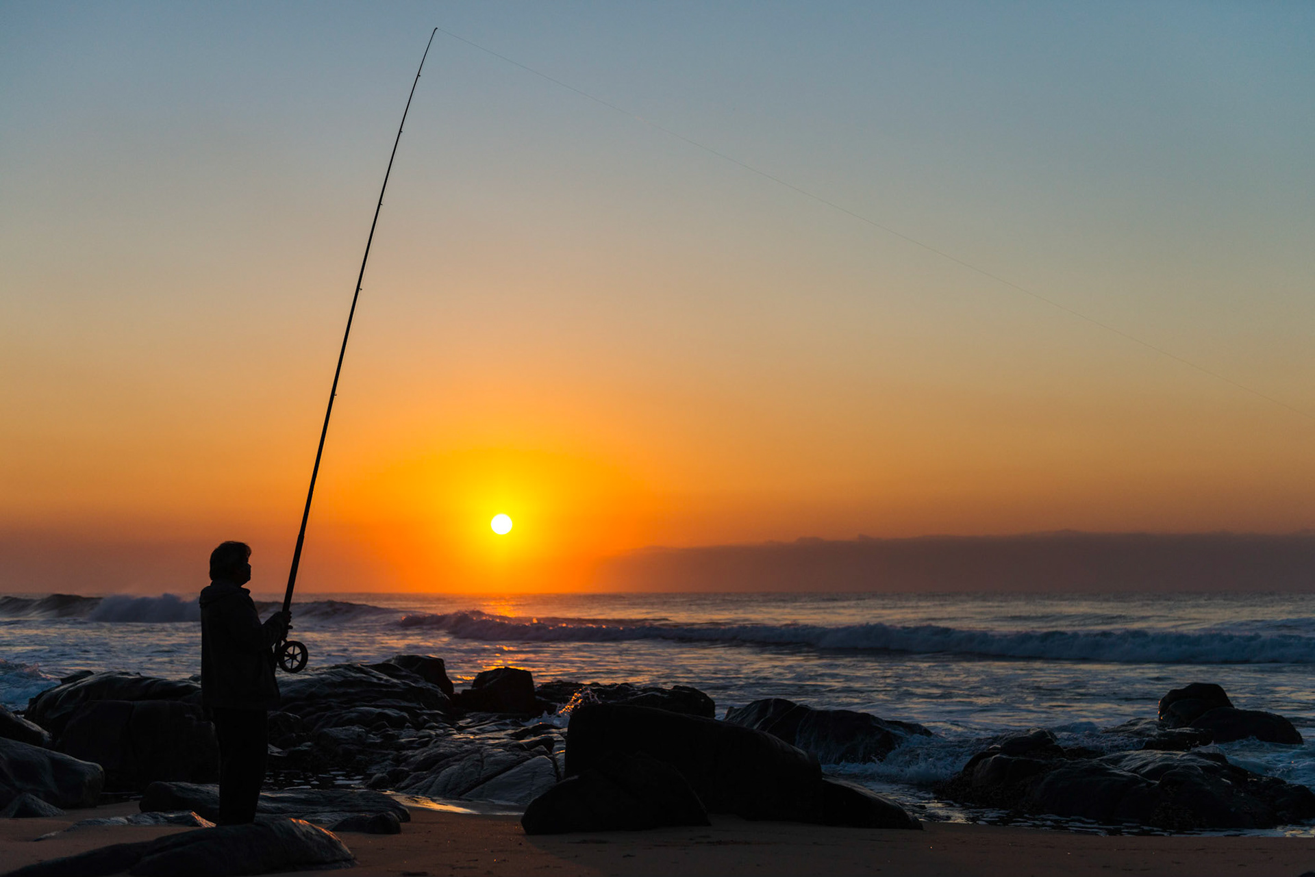 "Fishing at Sunrise 1", Umkomaas, KwaZulu-Natal, South Africa