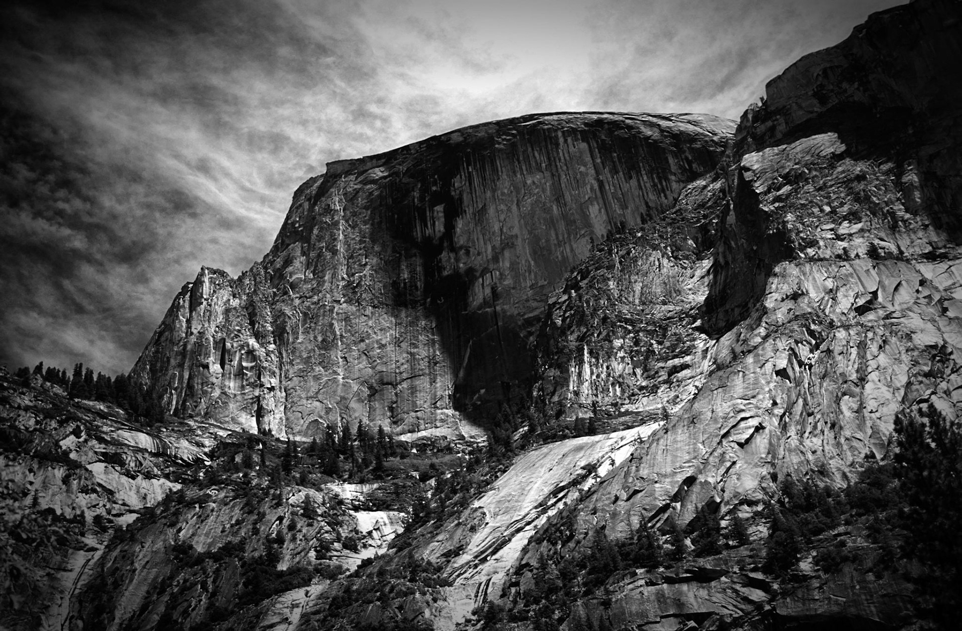 Half Dome from Tenaya Creek, Yosemite National Park, California