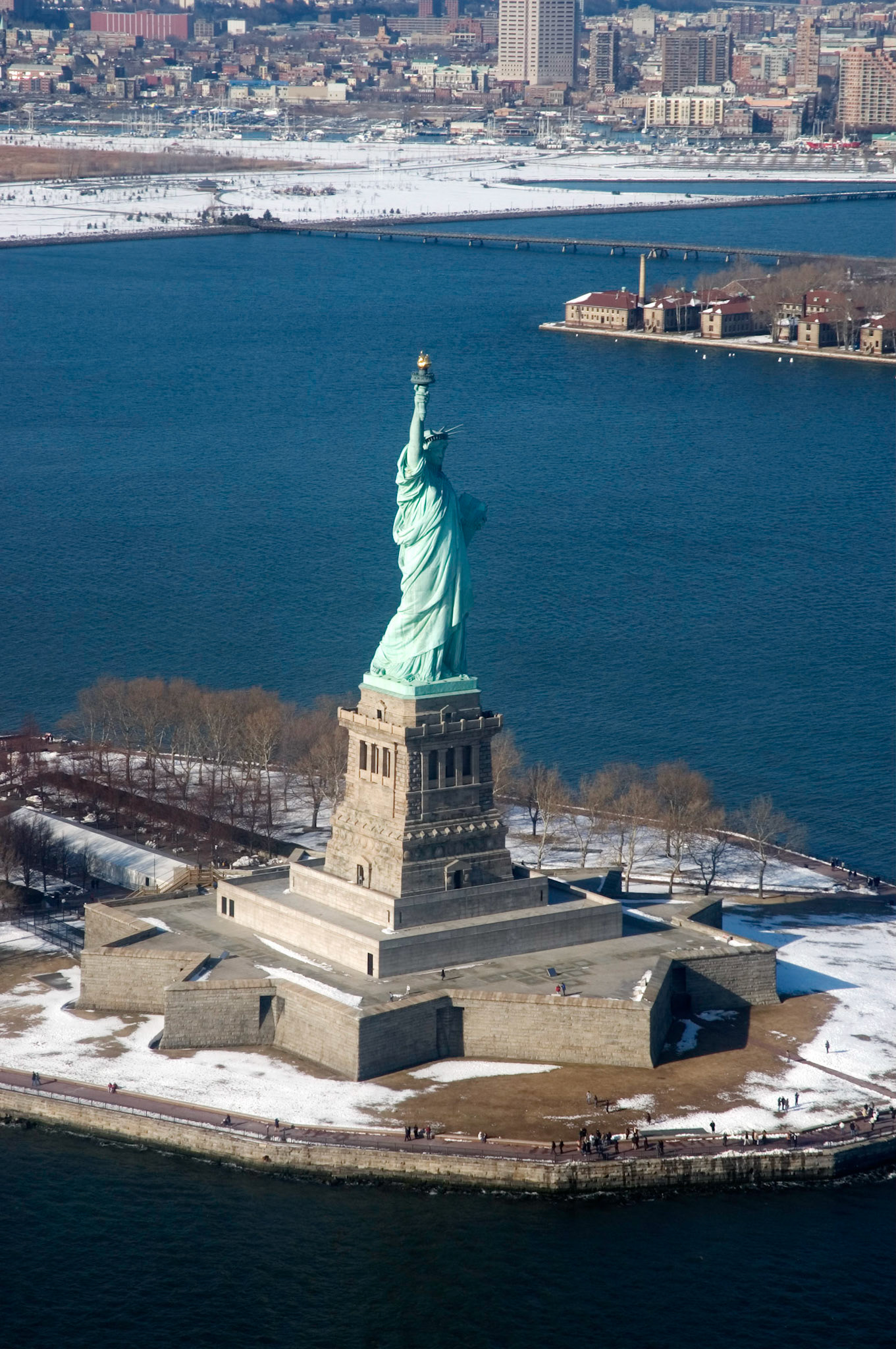Statue Of Liberty Aerial, Liberty Island, New York