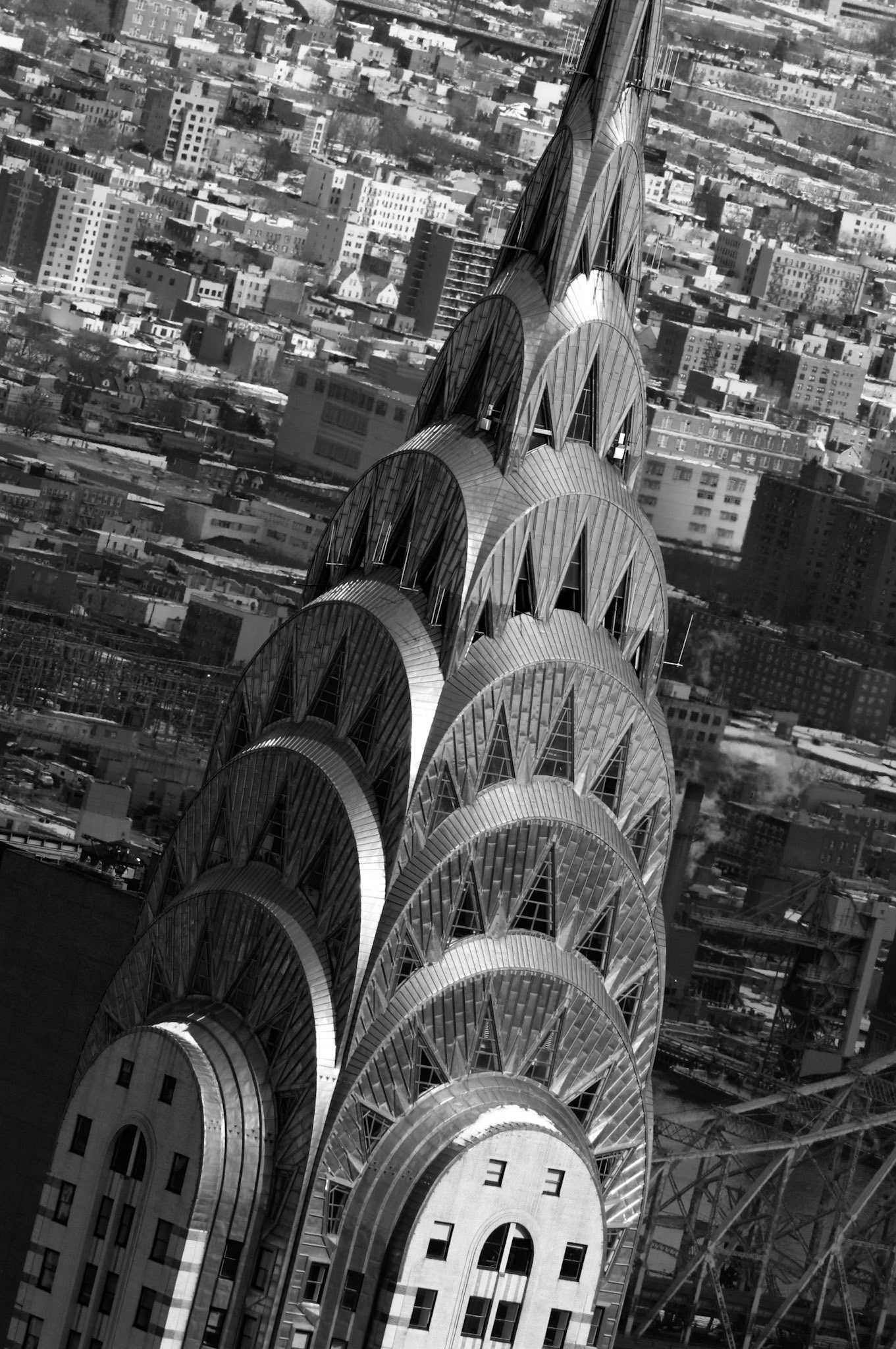 Portrait of the Chrysler Building in Winter, New York