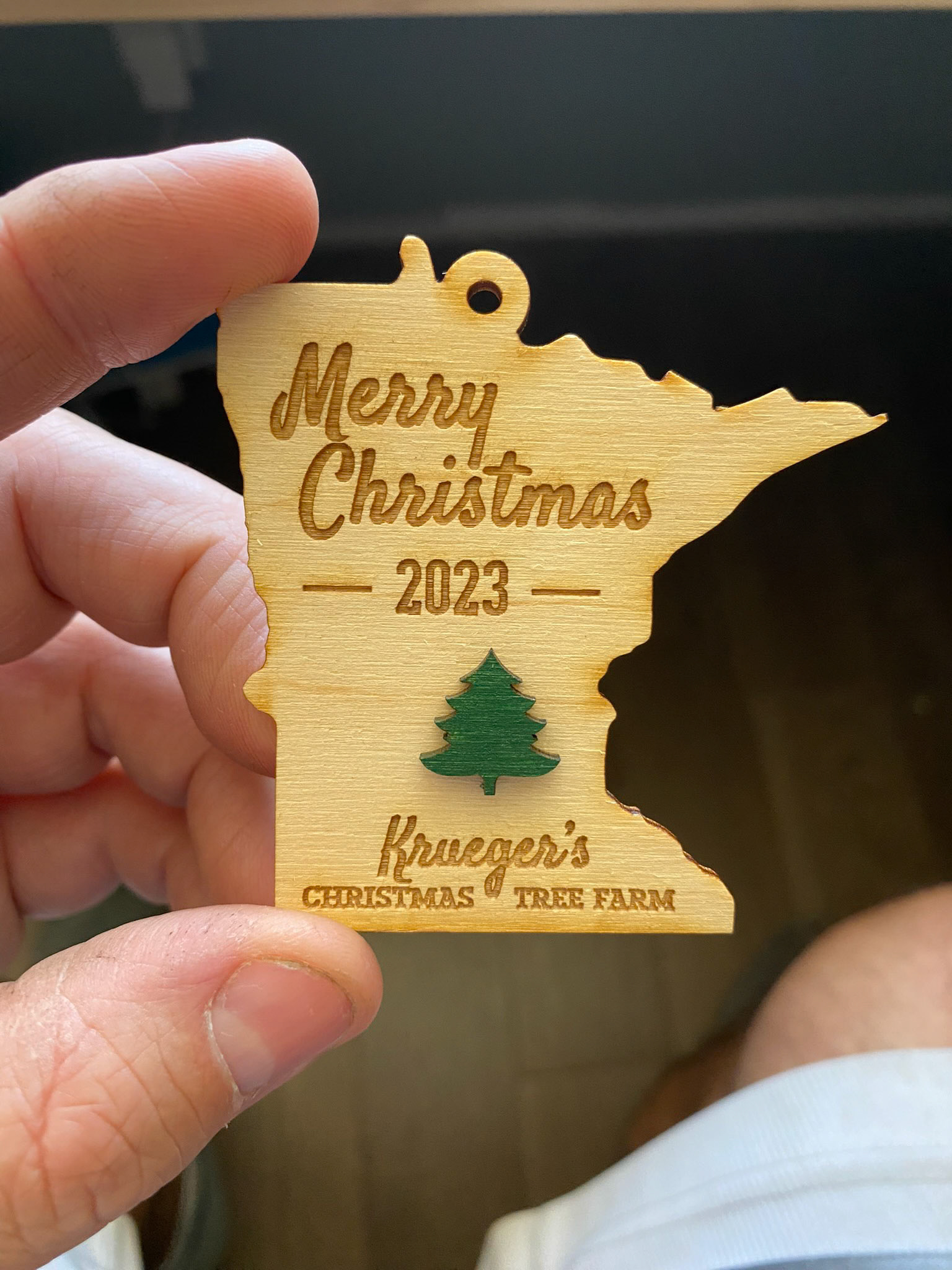 2023 featured the first 2-layer ornament design for our Krueger ornaments.