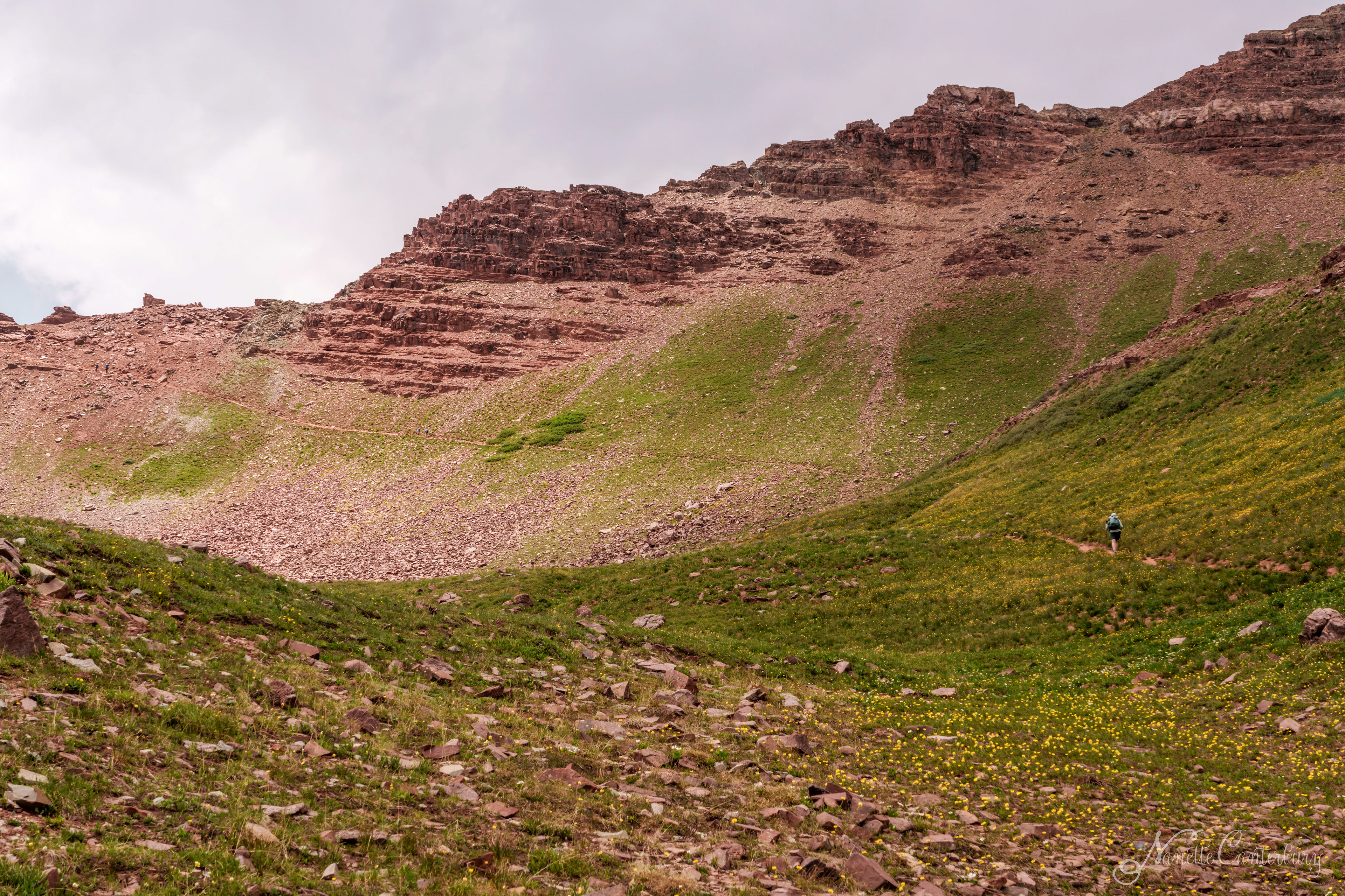 The last mile to the West Maroon Pass Summit