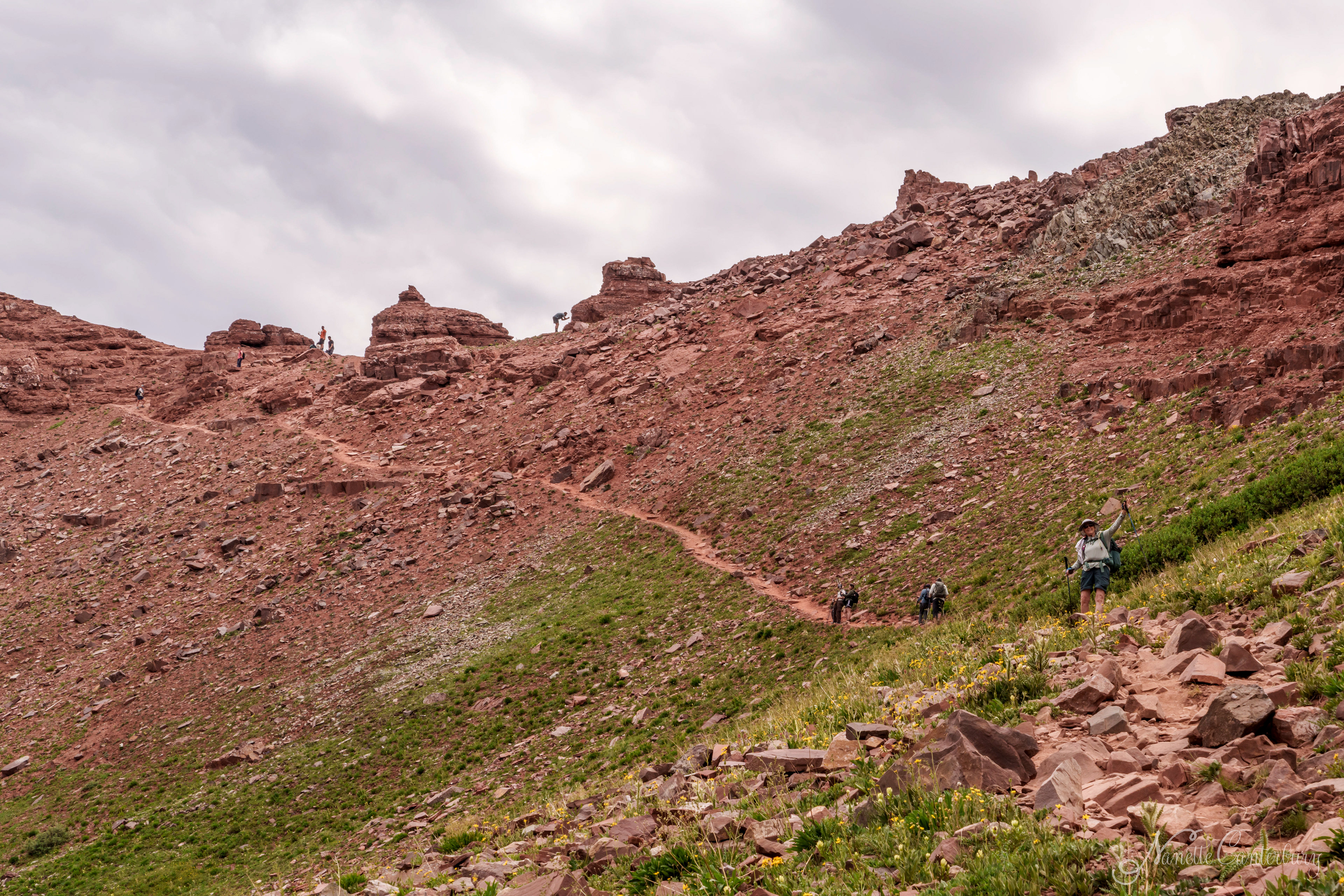 The last mile to the West Maroon Pass Summit