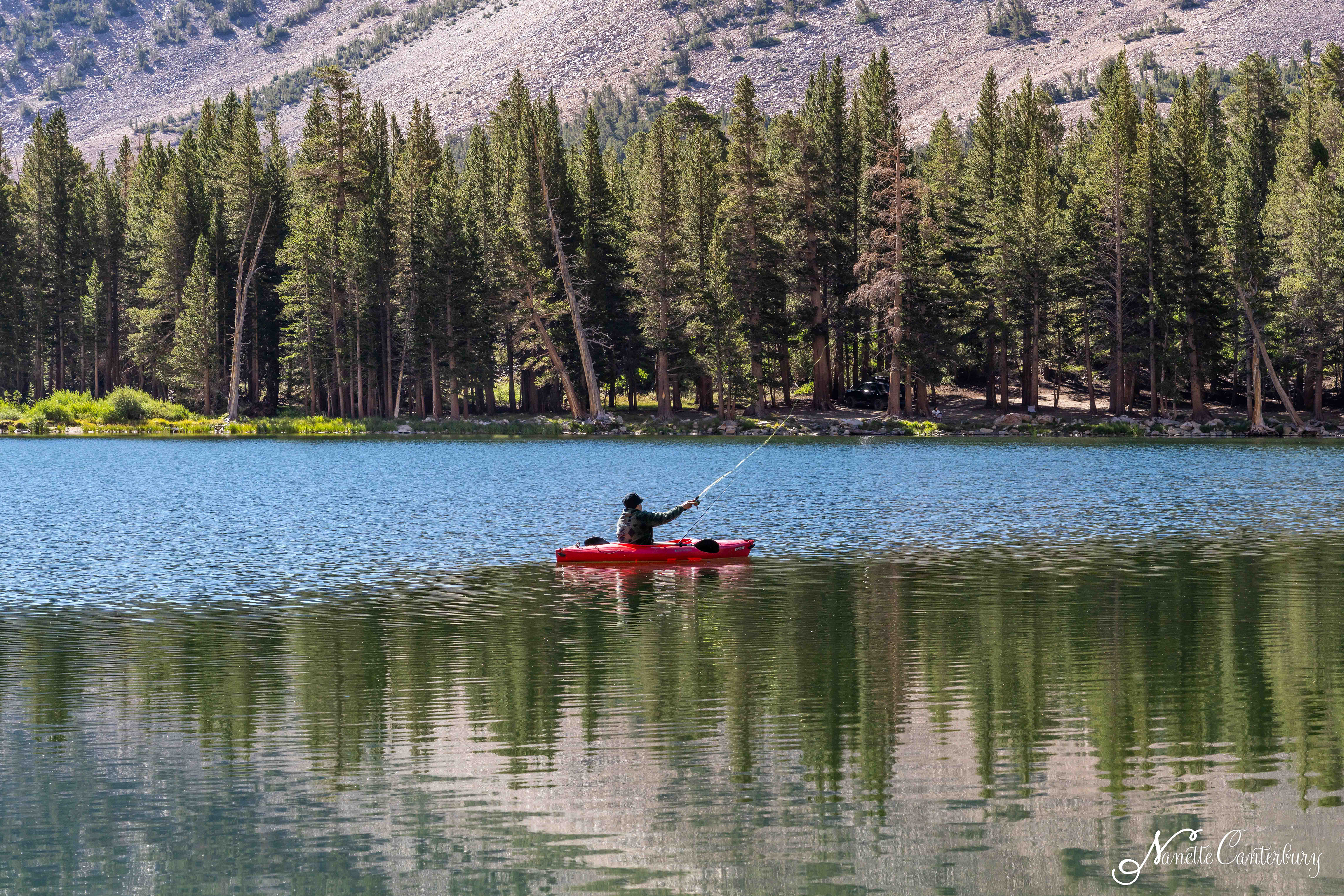 Trumbull Lake and Fisherman