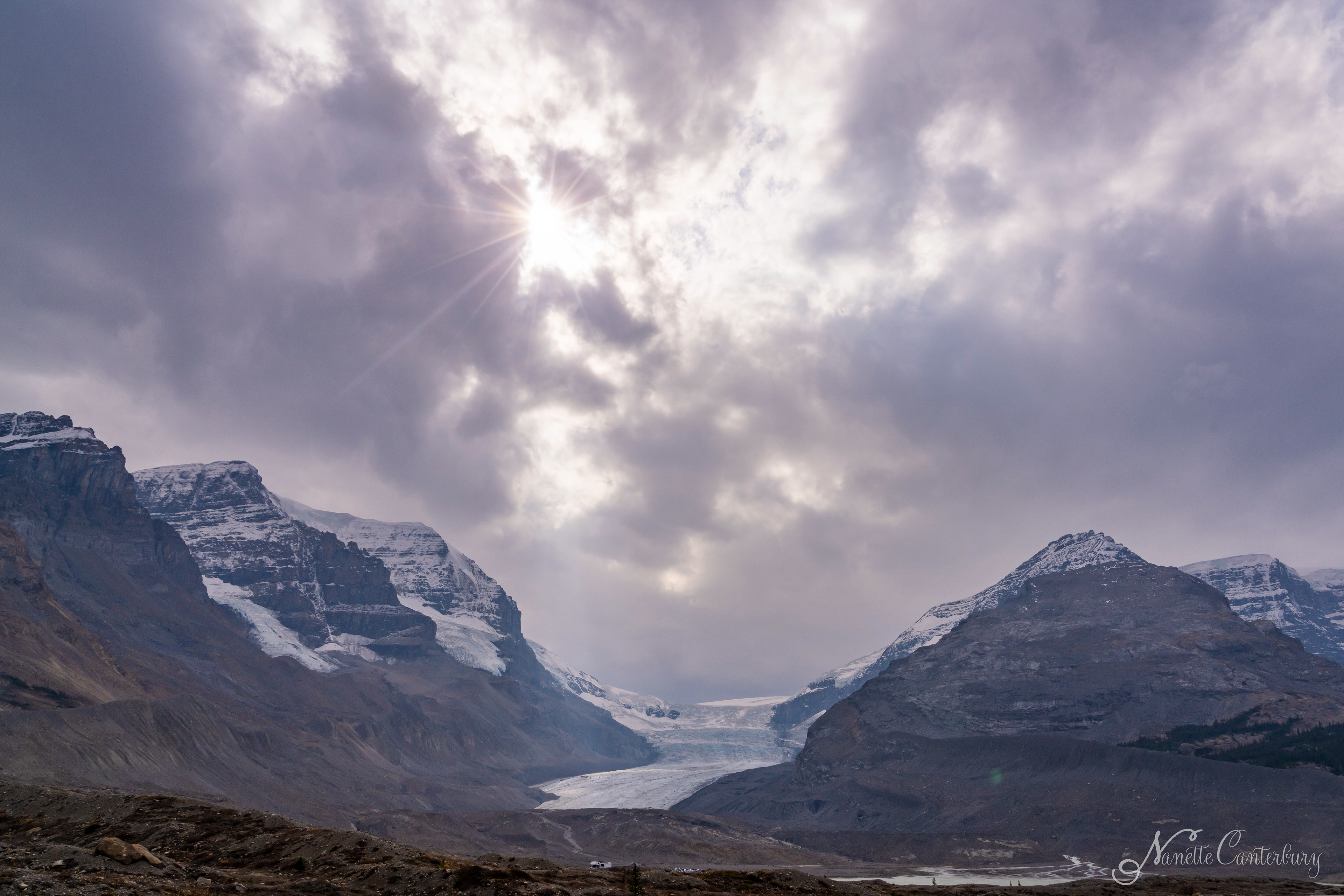 Athabasca Glacier Sun Star