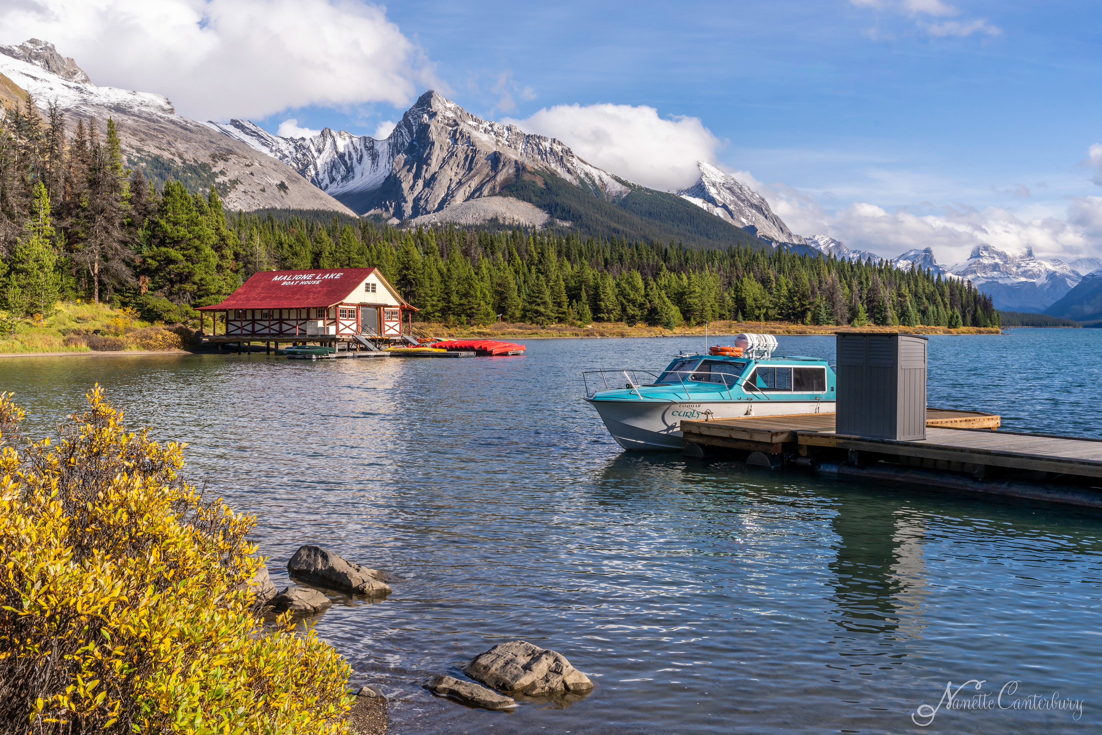 Maligne Lake Boat Launch