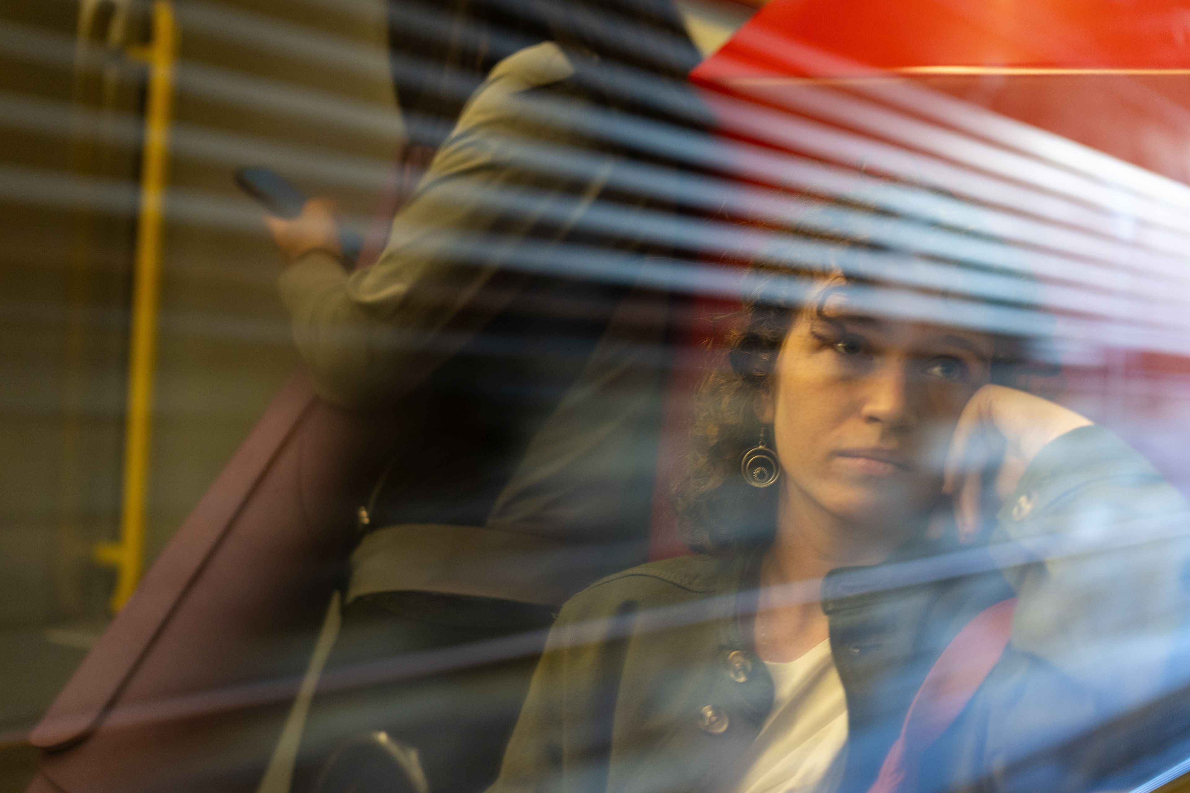 Portrait of Camila Kelly on the U-Bahn, Vienna.