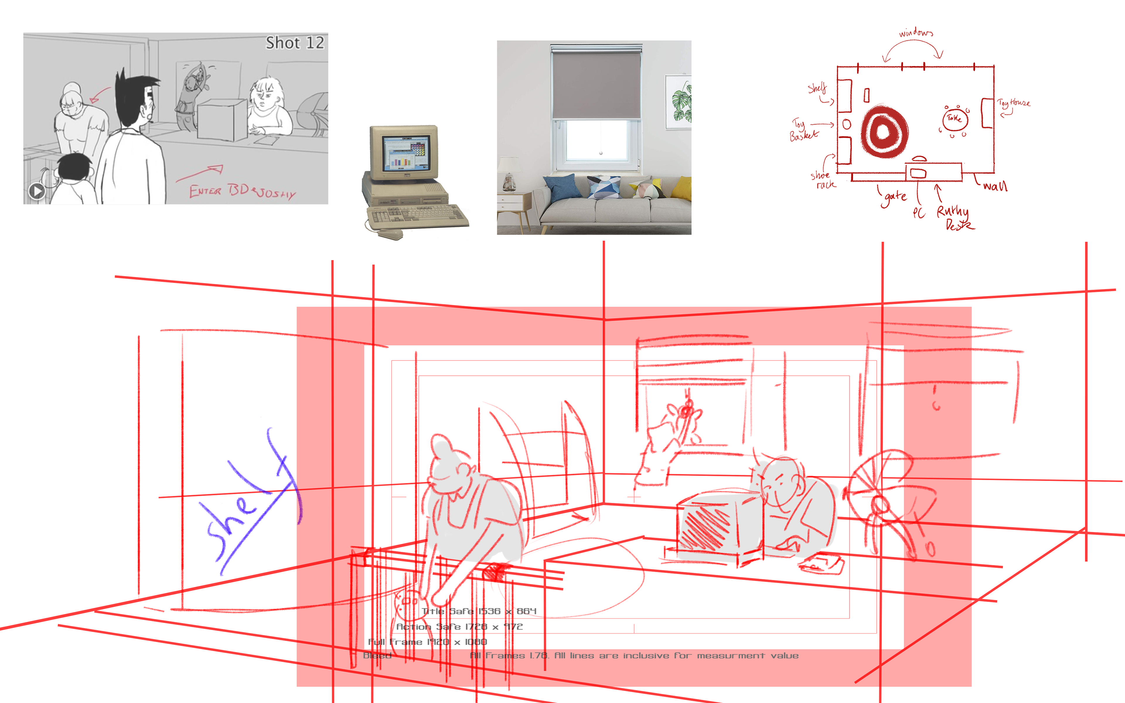 Visual Aid created for Layout artist