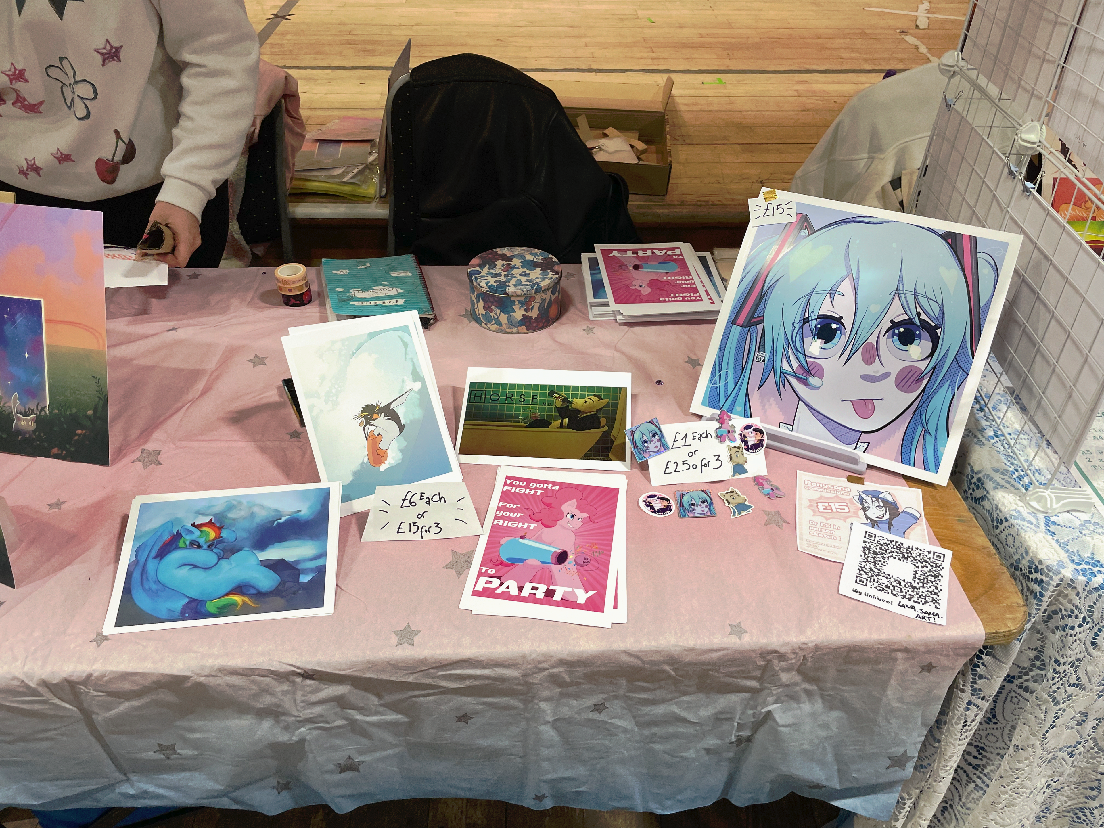 First set-up! It wasn't much but a good start :D