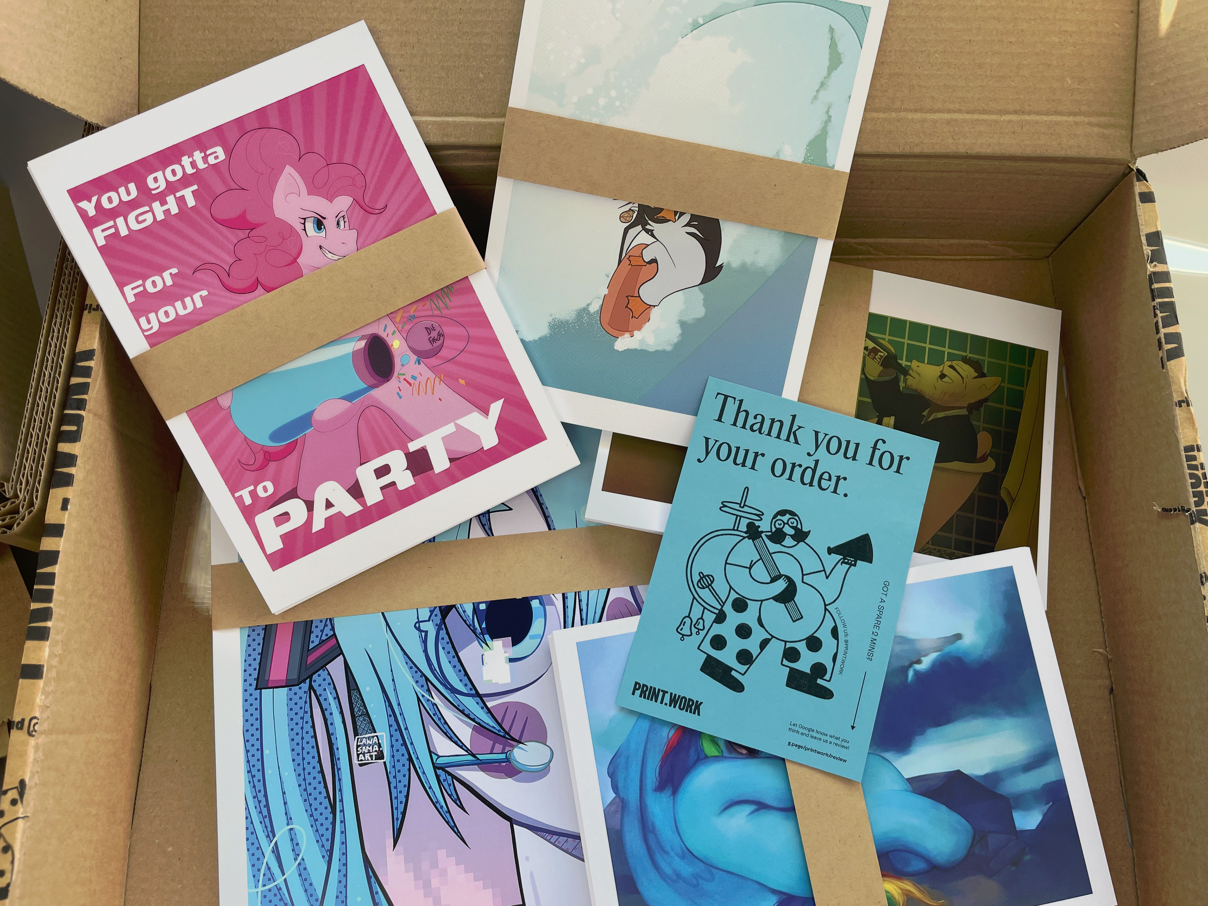 First ever print delivery <3