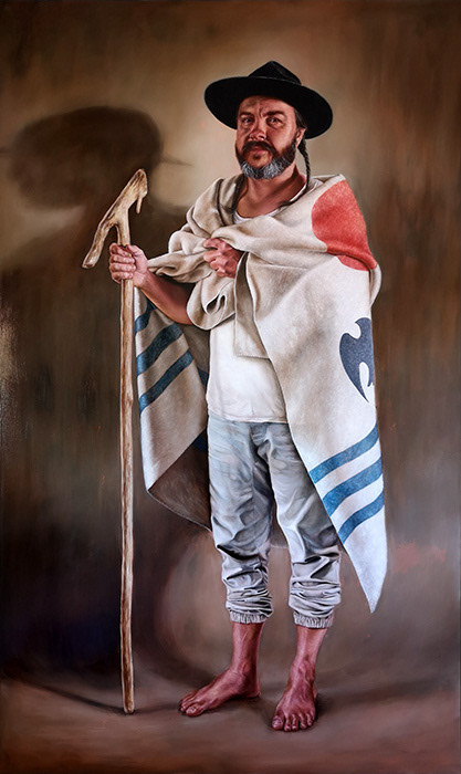 Leanne Olivier_Valk_2023_200x130cm_Oil on board