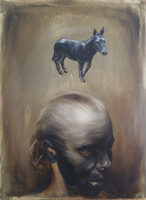 Leanne Olivier_Gedrog i_2016_48.5x36cm_Oil paint on wood.