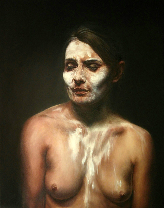 Leanne Olivier_Ash and Salt_2017_130x100cm_Oil paint on canvas