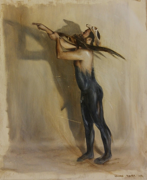 Leanne Olivier_Gedaante Verwisseling vii_2016_35x29cm_Oil paint on wood.