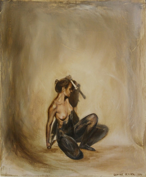 Leanne Olivier_Gedaante Verwisseling vi_2016_35x29cm_Oil paint on wood.