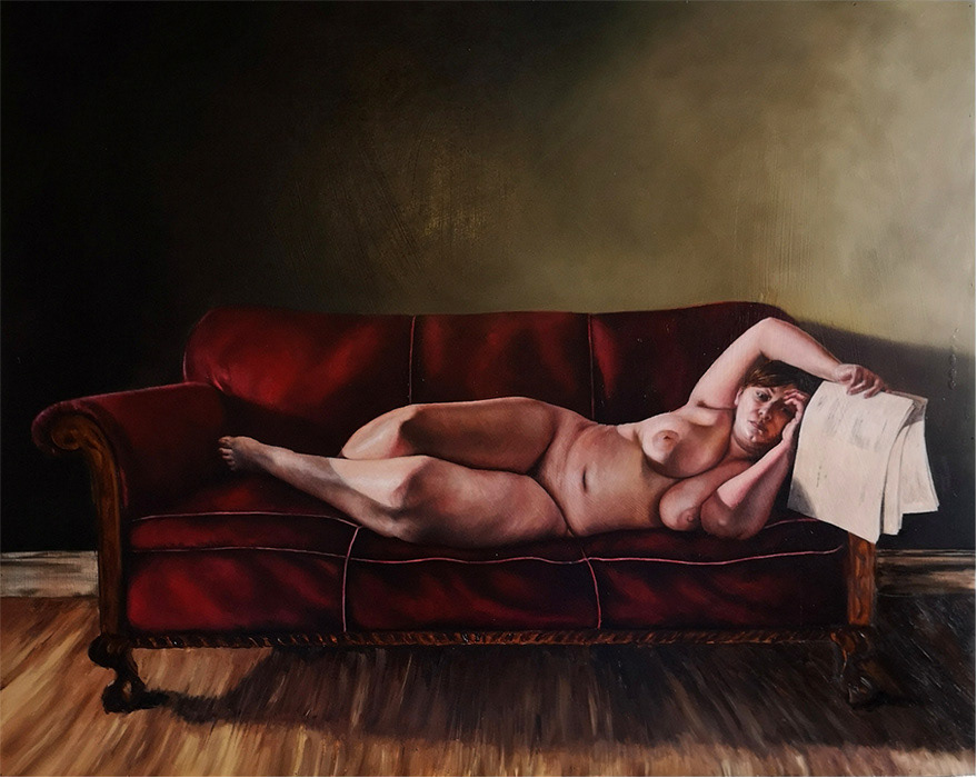 Leanne Olivier_For Sue and Marat_2019_50x40cm_Oil paint on wood