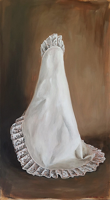 Leanne Olivier_Anima Materia vii_2024_45x25cm_Oil on board