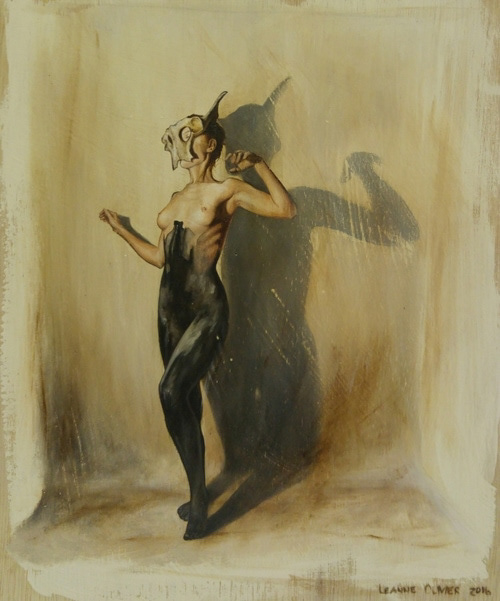 Leanne Olivier_Gedaante Verwisseling iv_2016_35x29cm_Oil paint on wood.