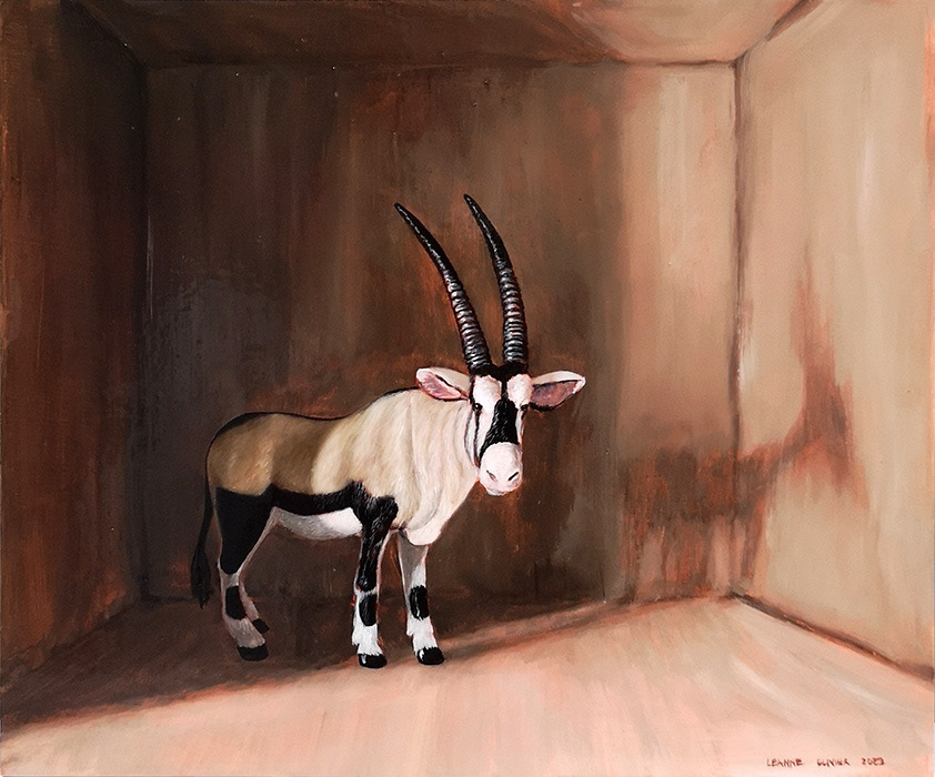 Leanne Olivier_Skoudier ii_2023_20x24cm_Oil on board