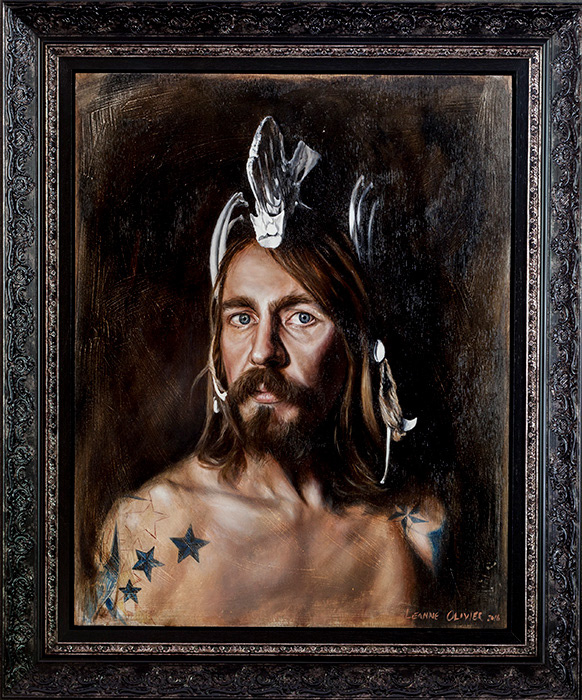Leanne Olivier_Rembrandt Messiah_2017_94.5x78cm_Oil paint on wood