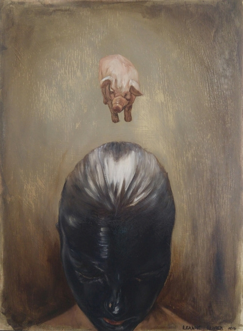 Leanne Olivier_Gedrog ii_2016_48.5x36cm_Oil paint on wood.