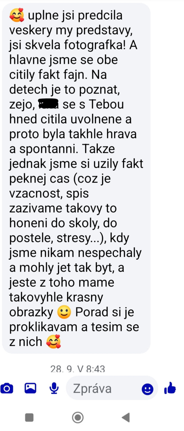 recenze na rodinné focení: uvolněná atmosféra bez spěchu a spokojené děti - Fotky z lásky