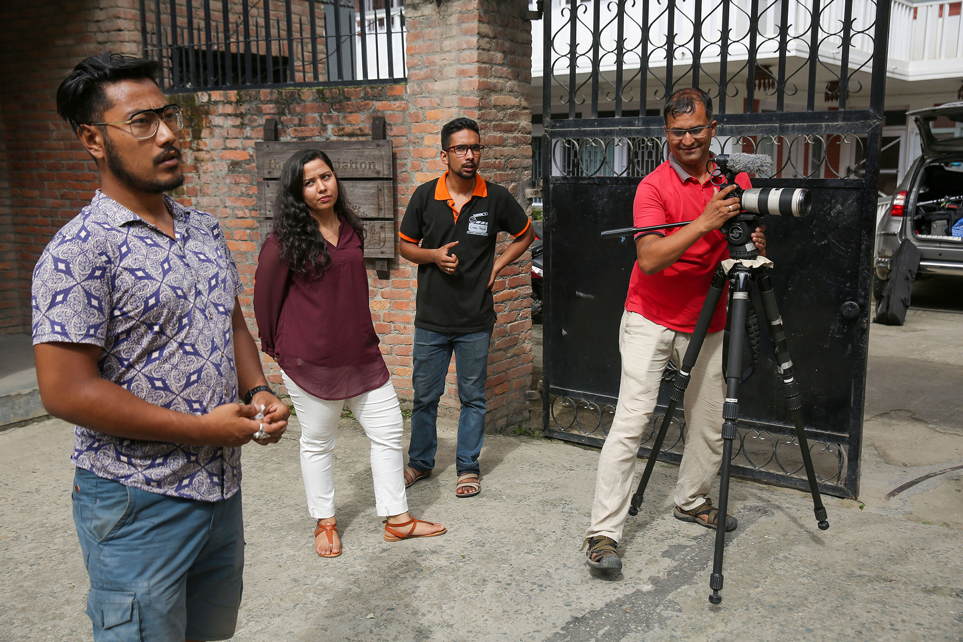Collaborating with Nepalese video crew