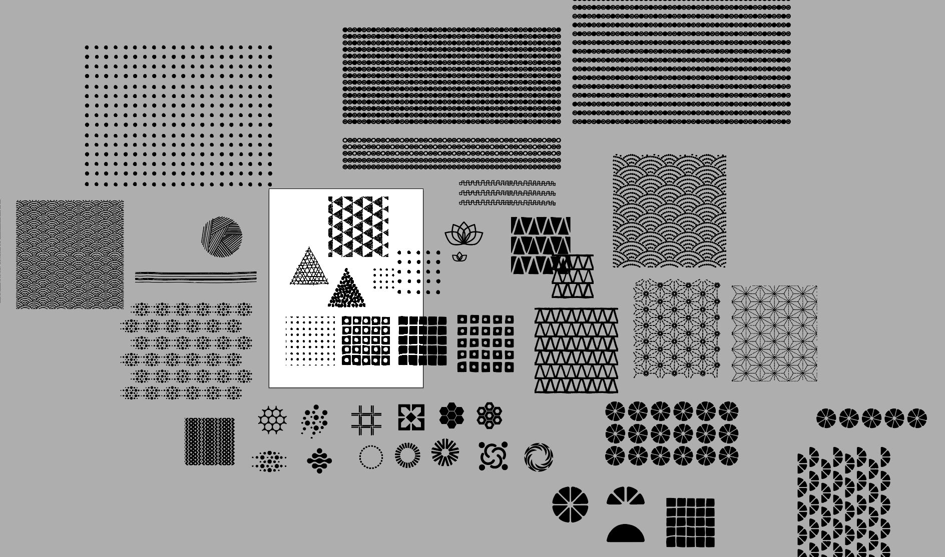 Sketches of graphics and possible patterns to use