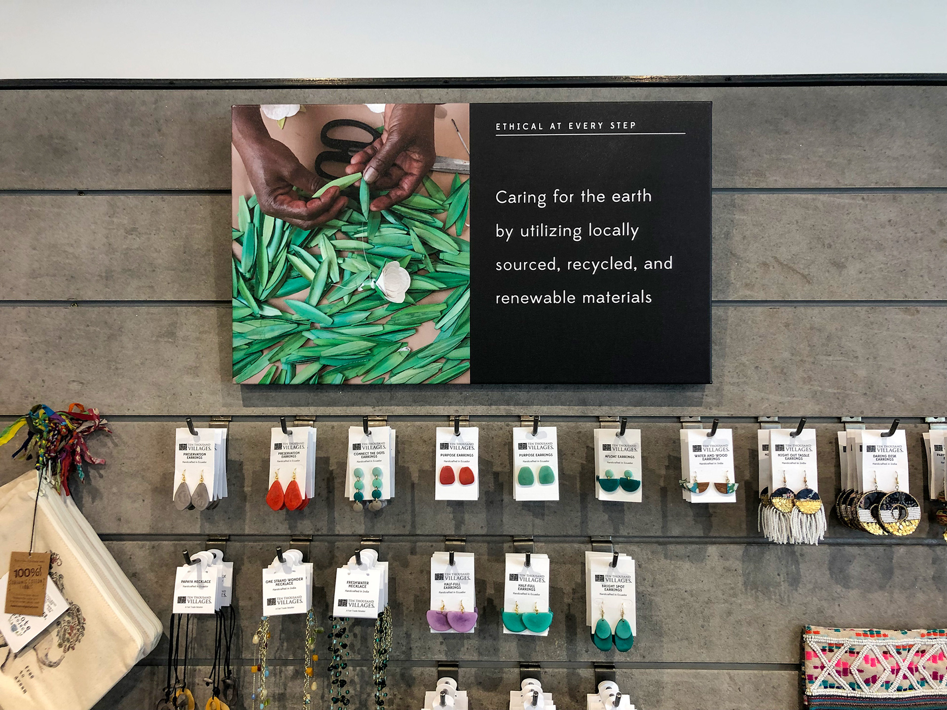 Signage that speaks to the brand values