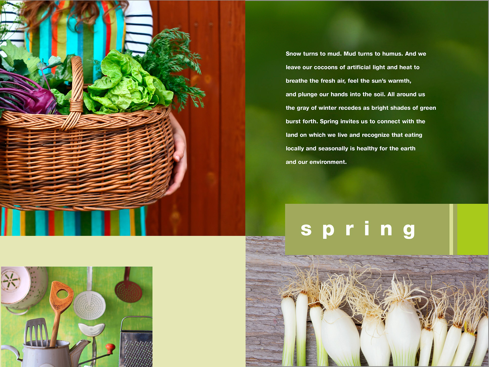 Interior page design of Simply in Season