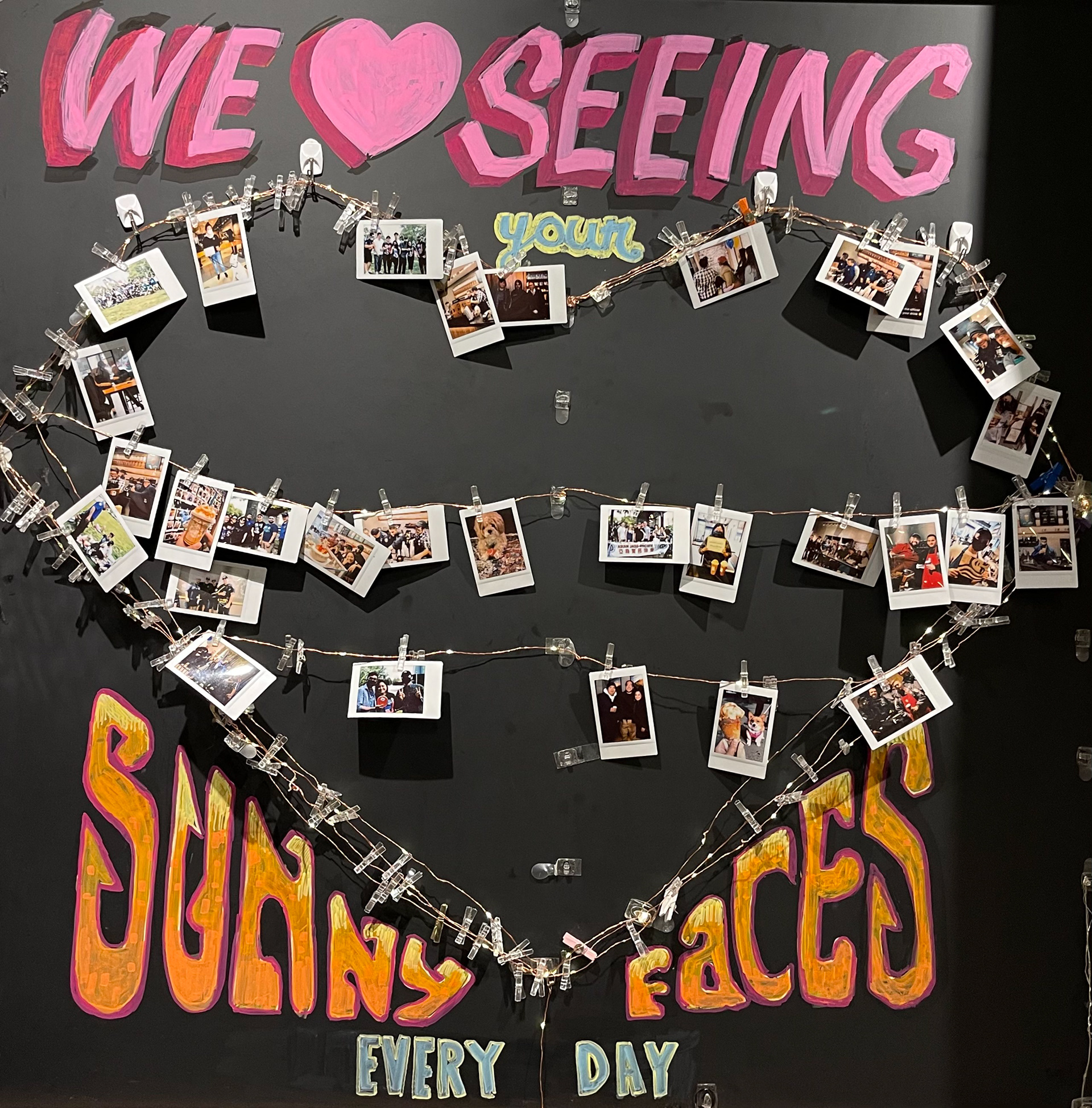 "Sunny Faces" Sign Early 2024