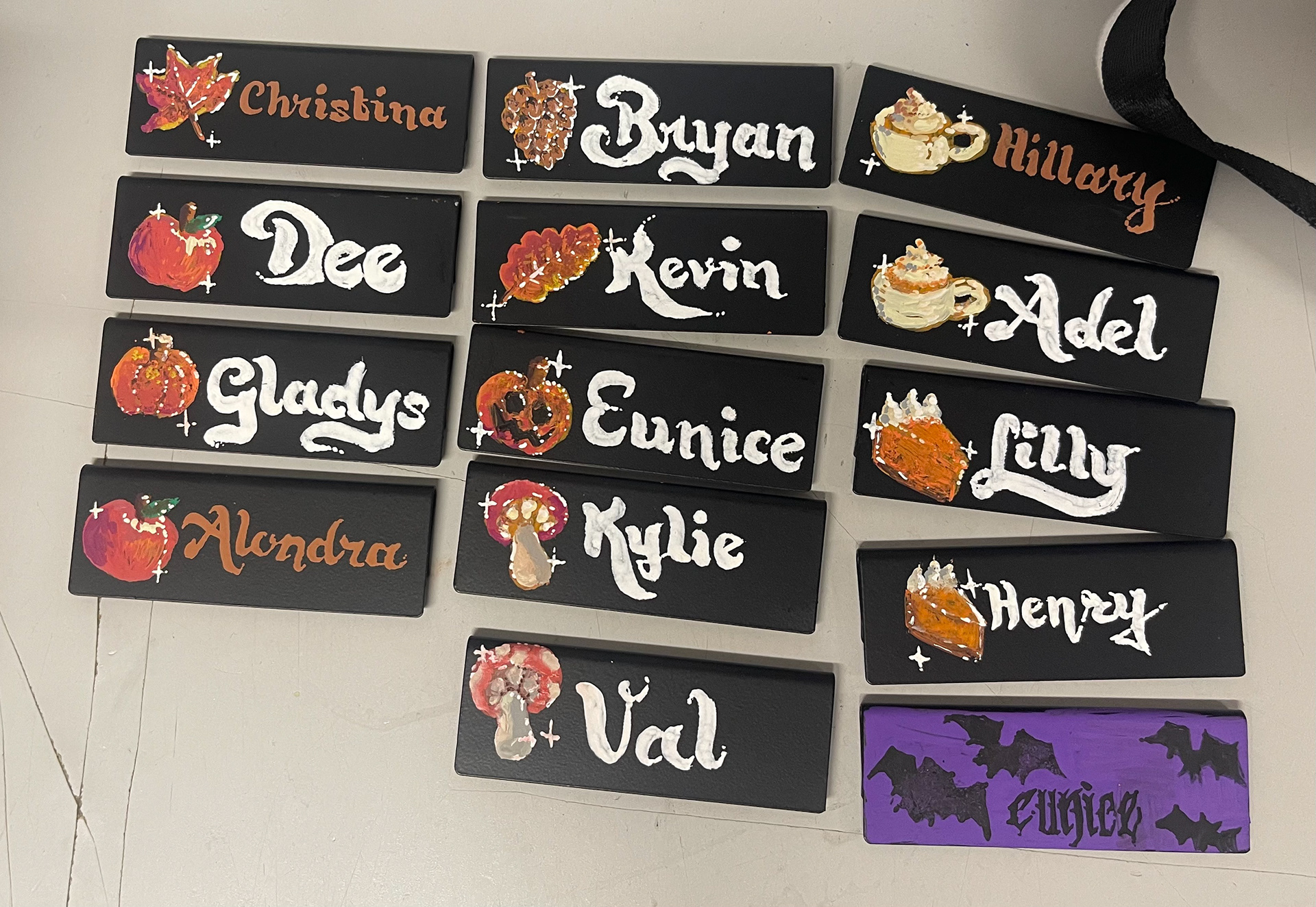 Fall 2025 Nametag Samples