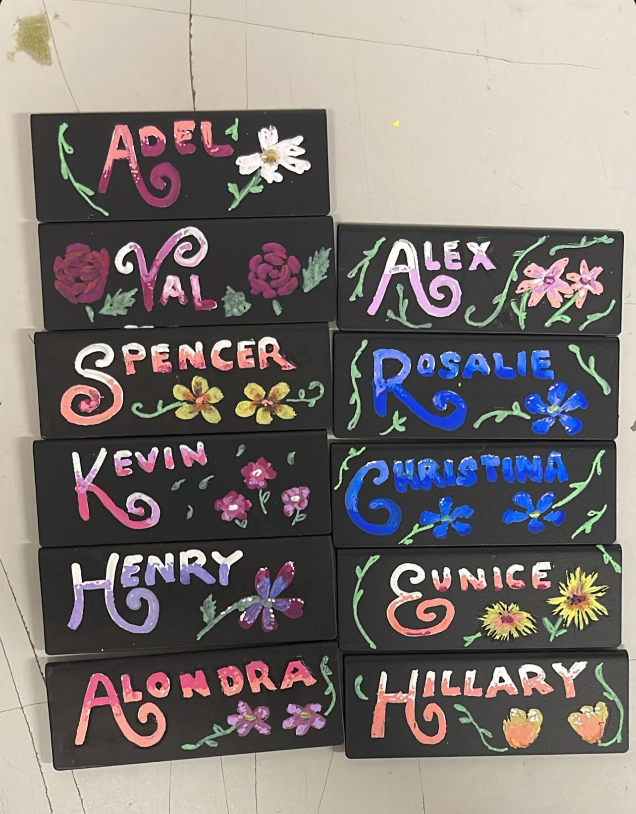Spring 2025 Nametag Samples