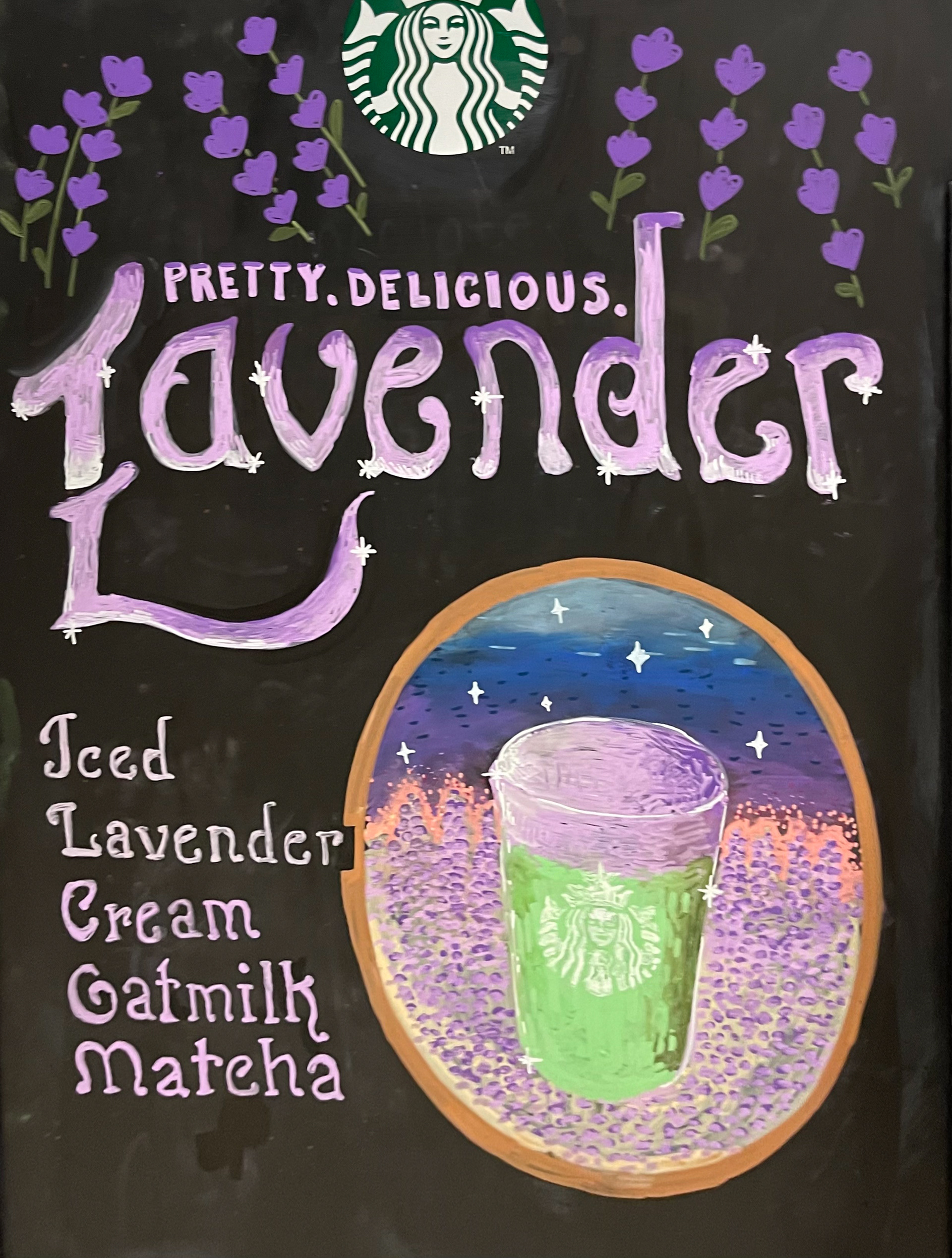 Lavender Oatmilk Matcha A-Frame Spring 2024