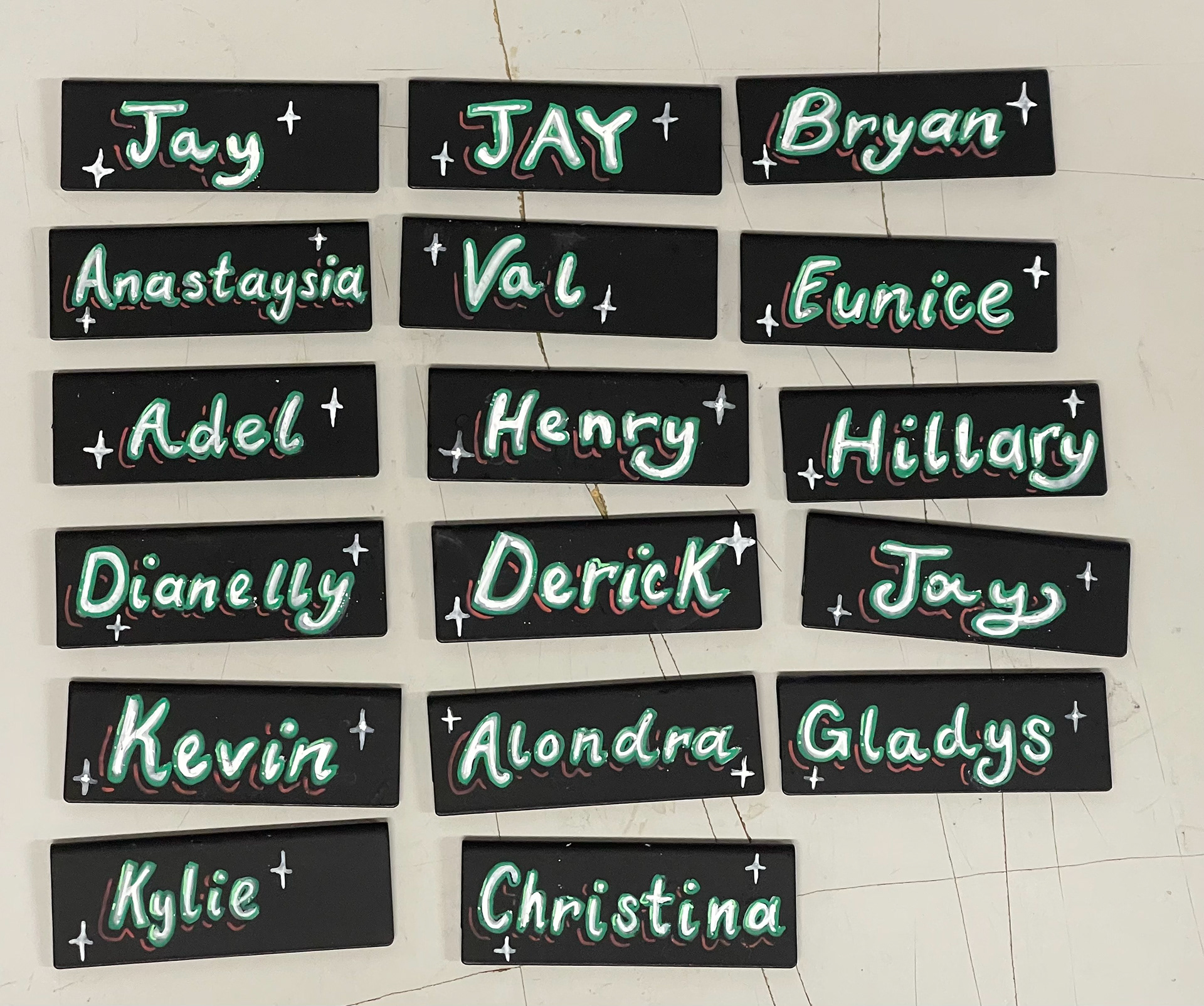 Winter (Late 2024) Nametag Samples