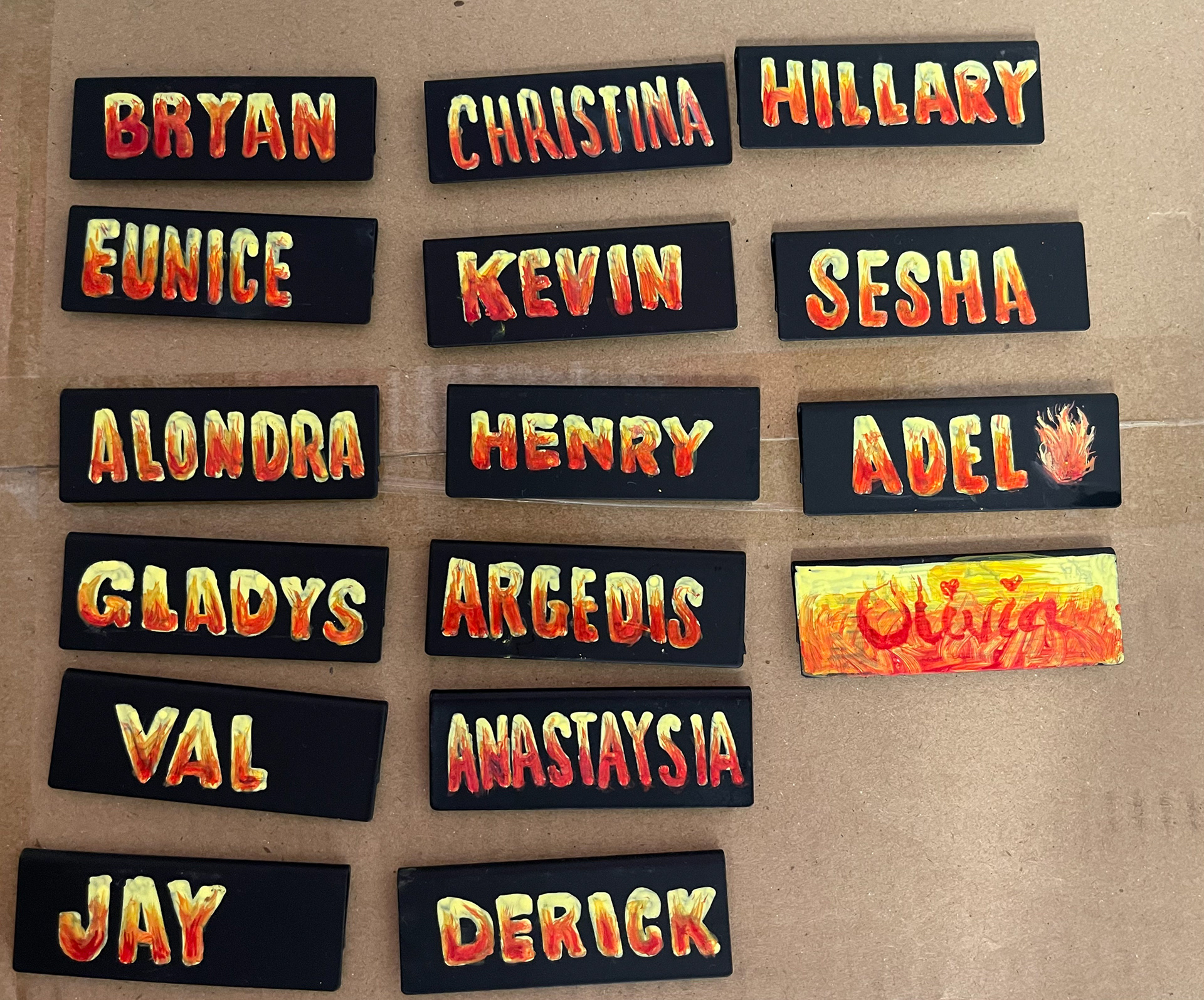 Summer 2024 Nametag Samples